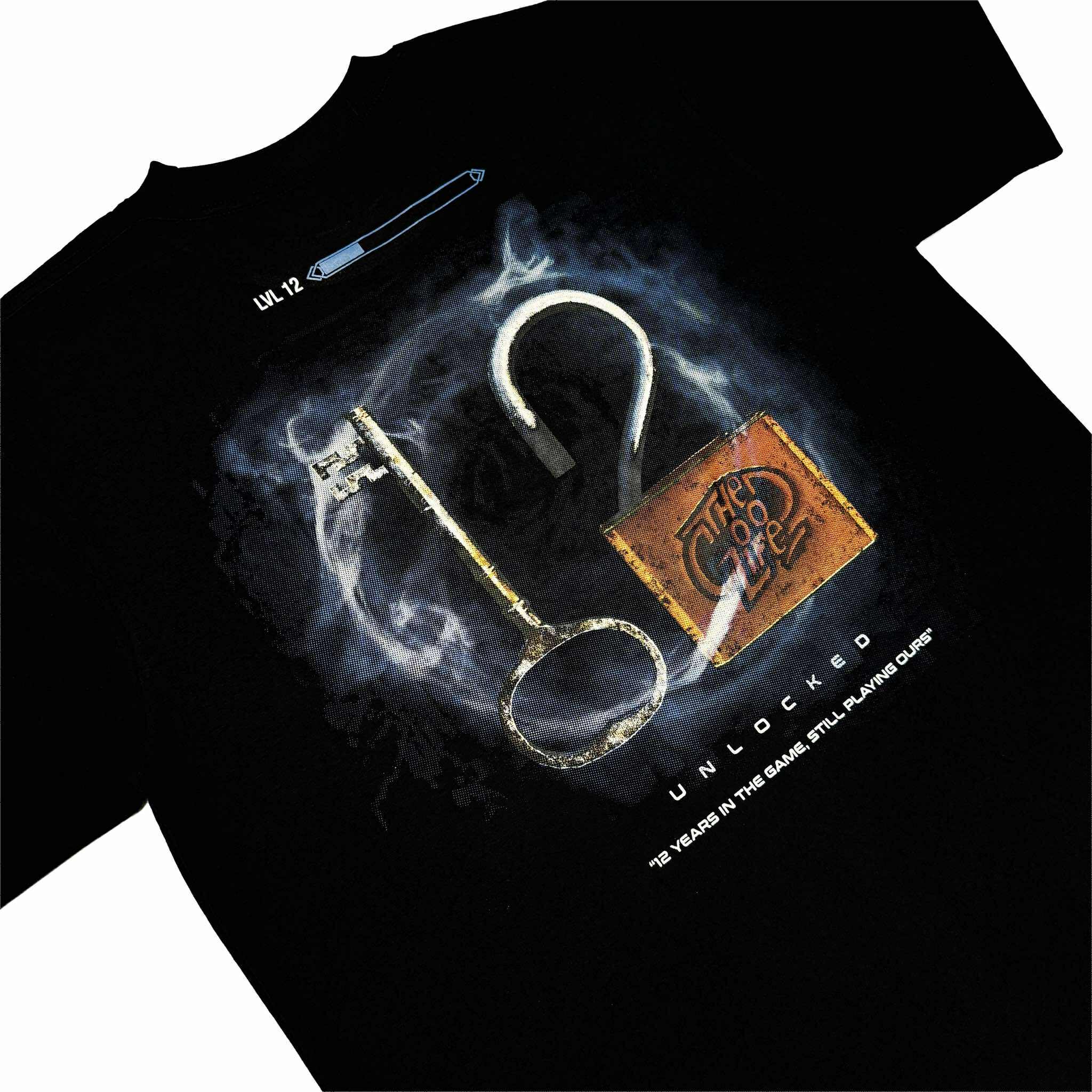12 UNLOCKED (BLACK) T-SHIRT