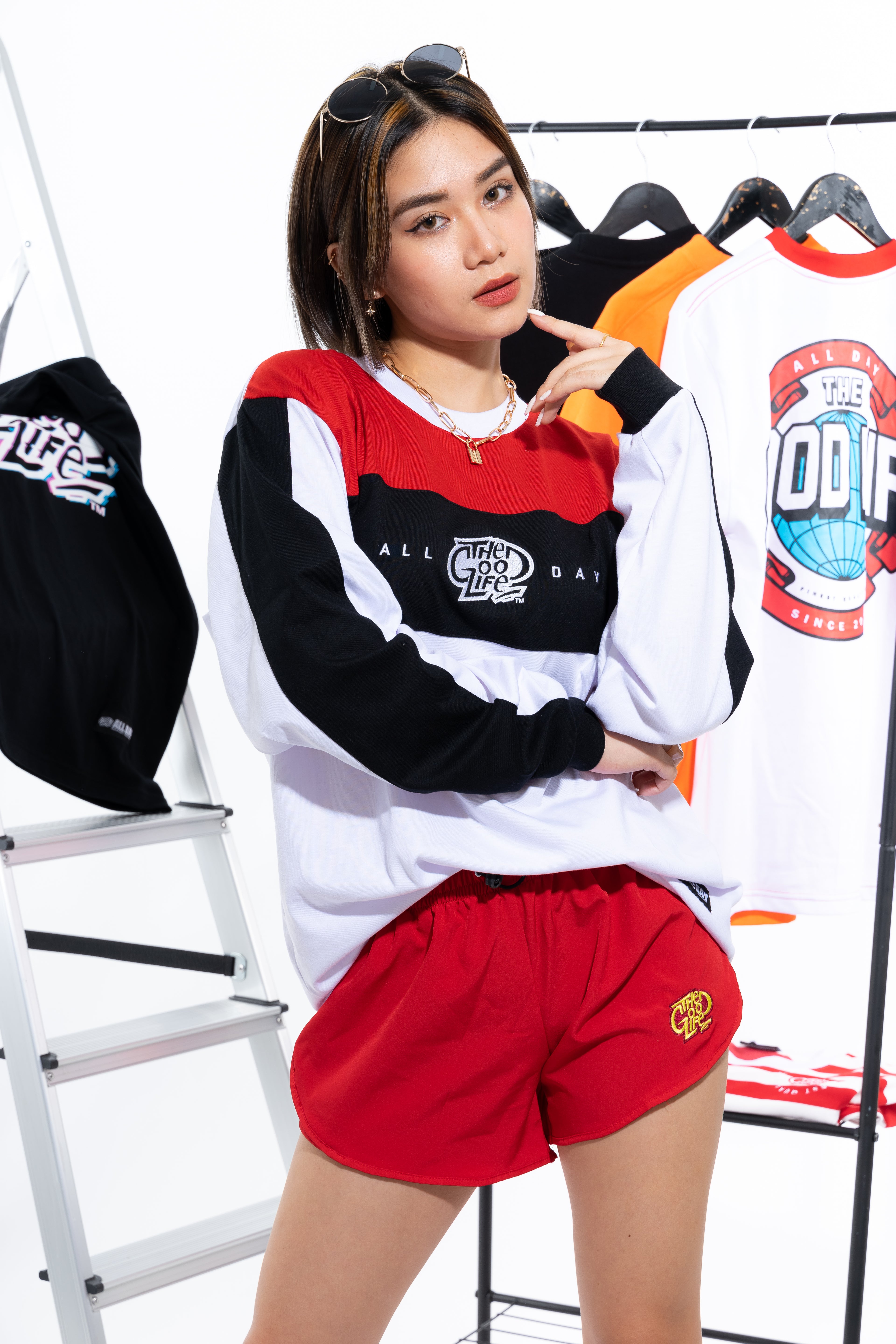 CRIMSON (3TONE) CREWNECK