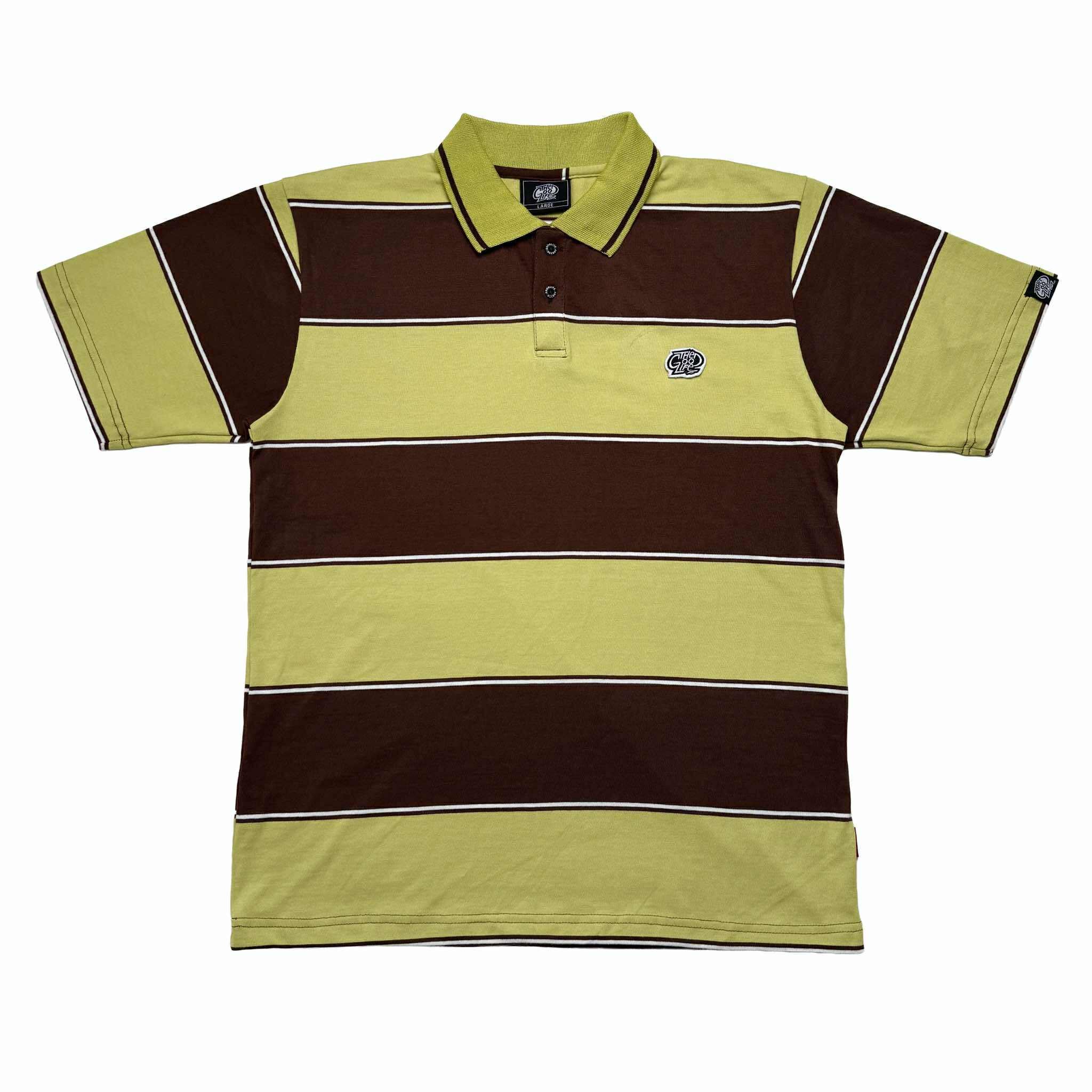 "AVOCADO" TWIN STRAND (A.GREEN/C.BROWN) POLO SHIRT