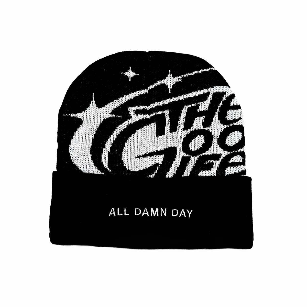 ALL DAMN DAY (BLACK) BEANIE