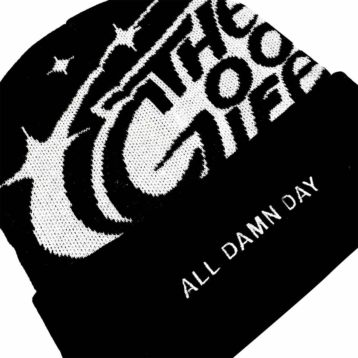 ALL DAMN DAY (BLACK) BEANIE