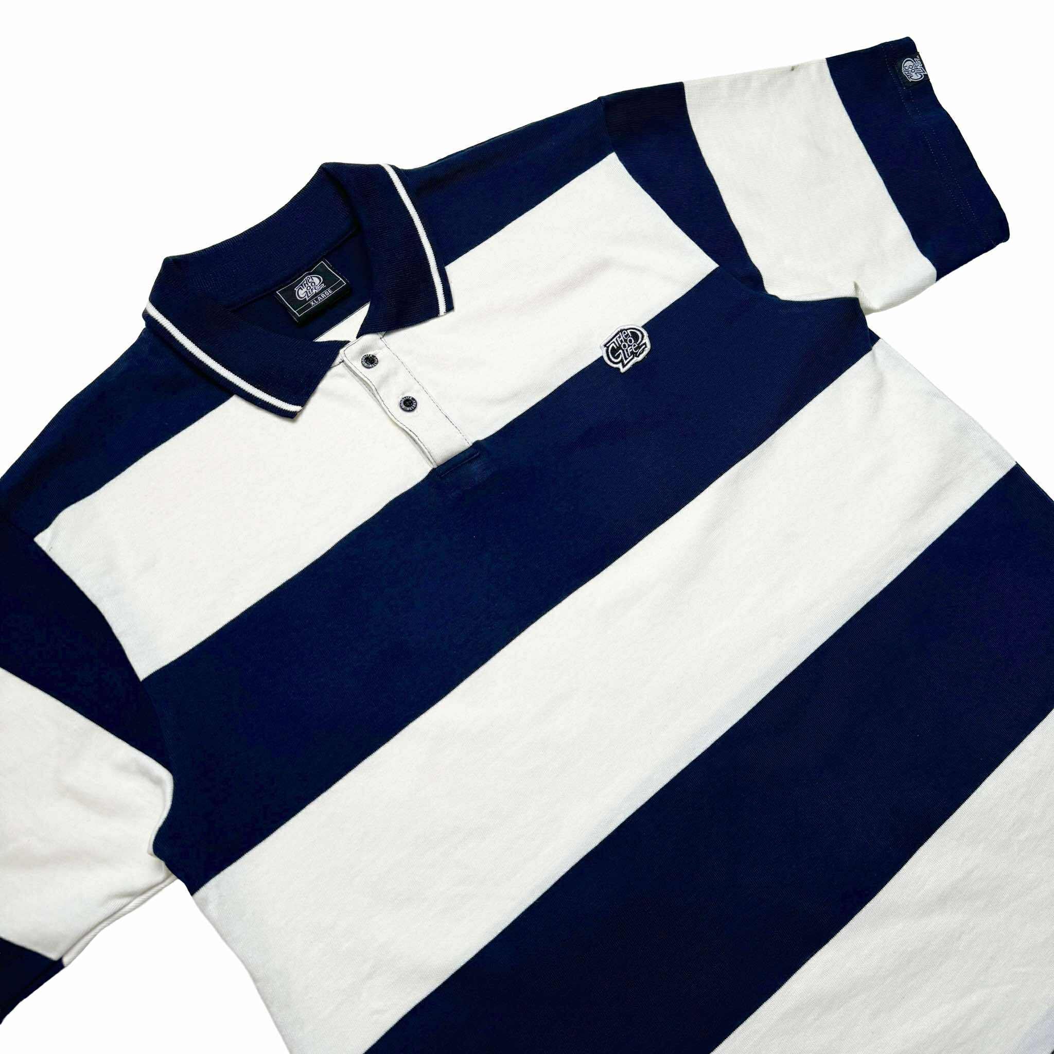 BIG STRIPES (NAVY/WHITE) POLO SHIRT