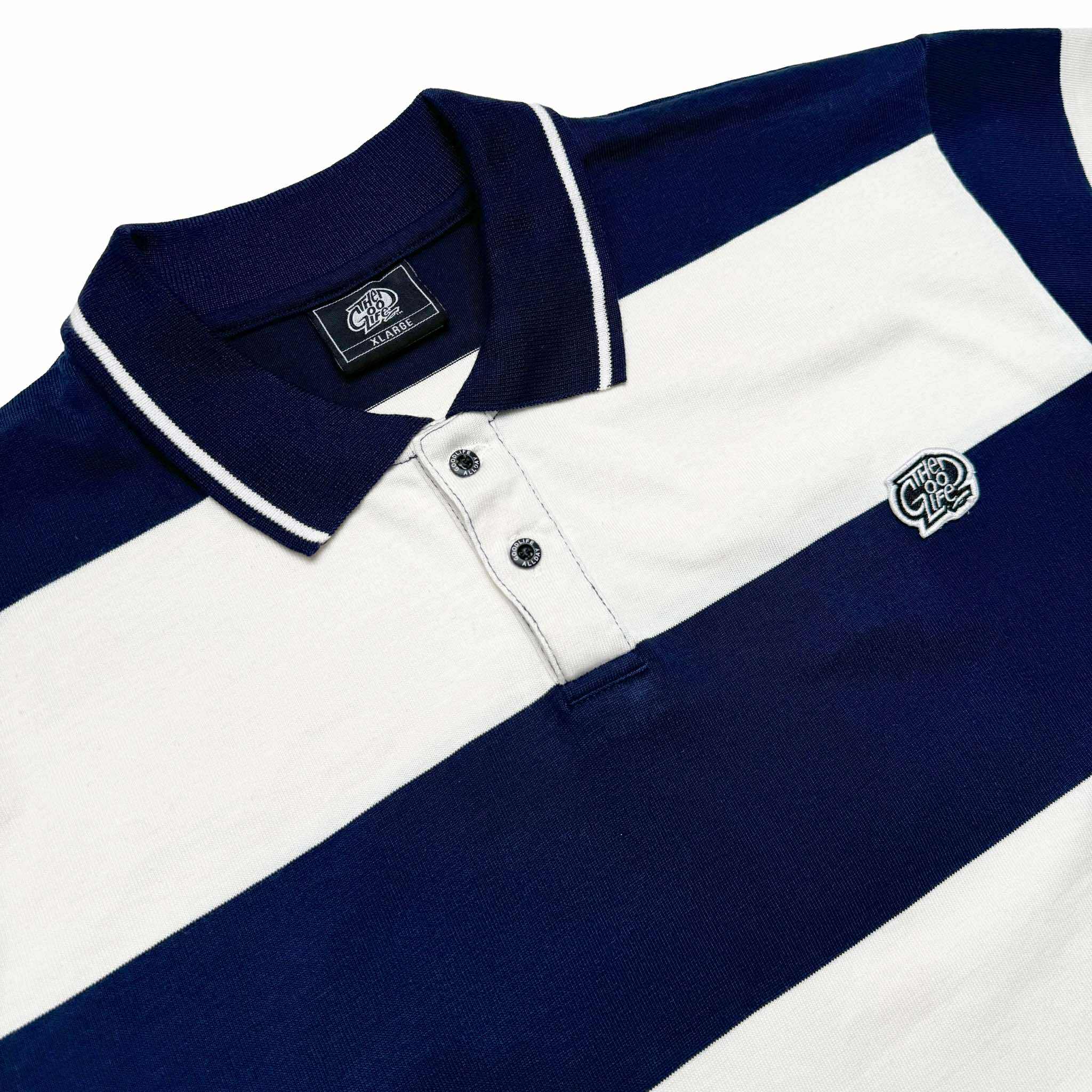 BIG STRIPES (NAVY/WHITE) POLO SHIRT