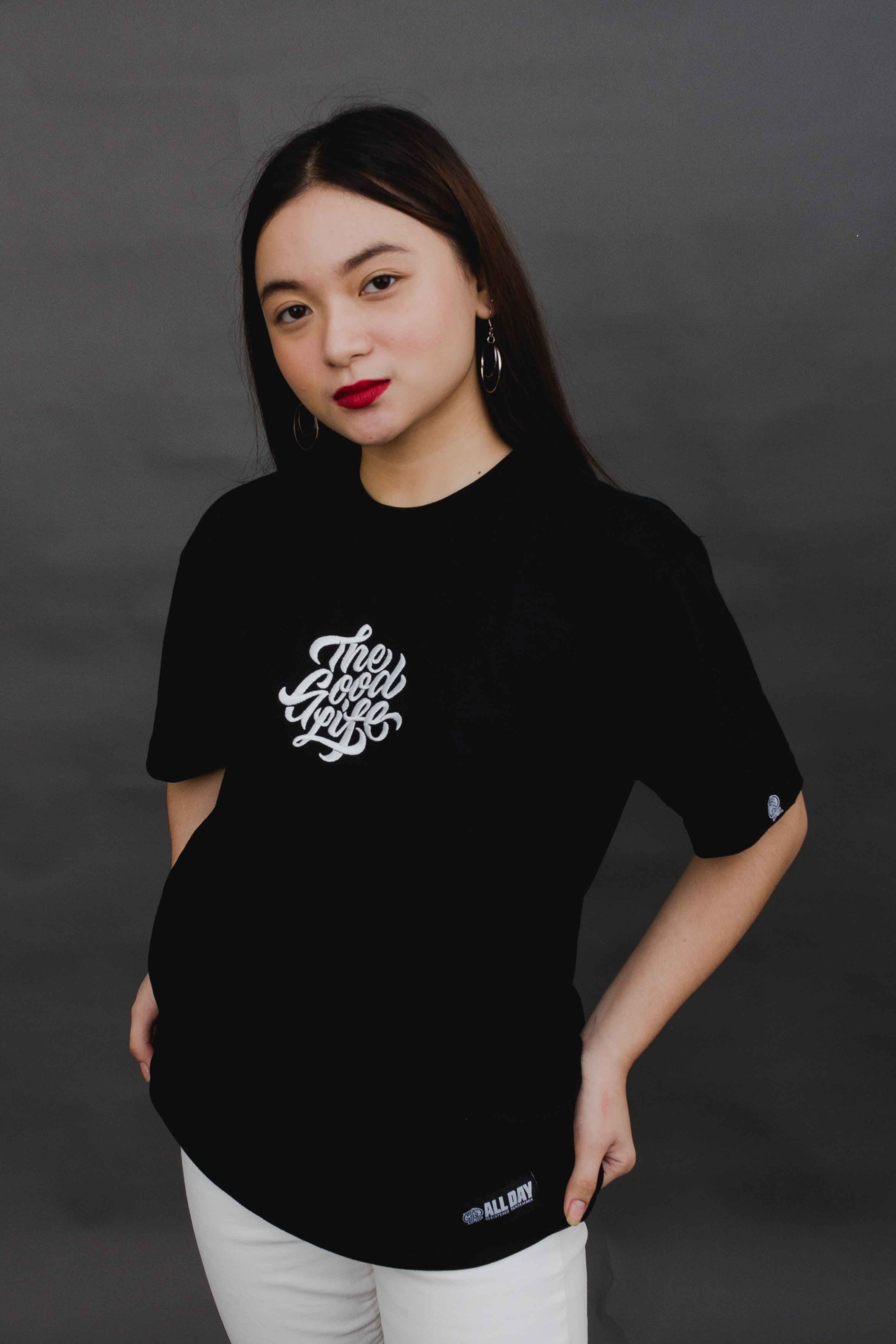 BRUSH SCRIPT (BLACK) - "EMBRO" TEE