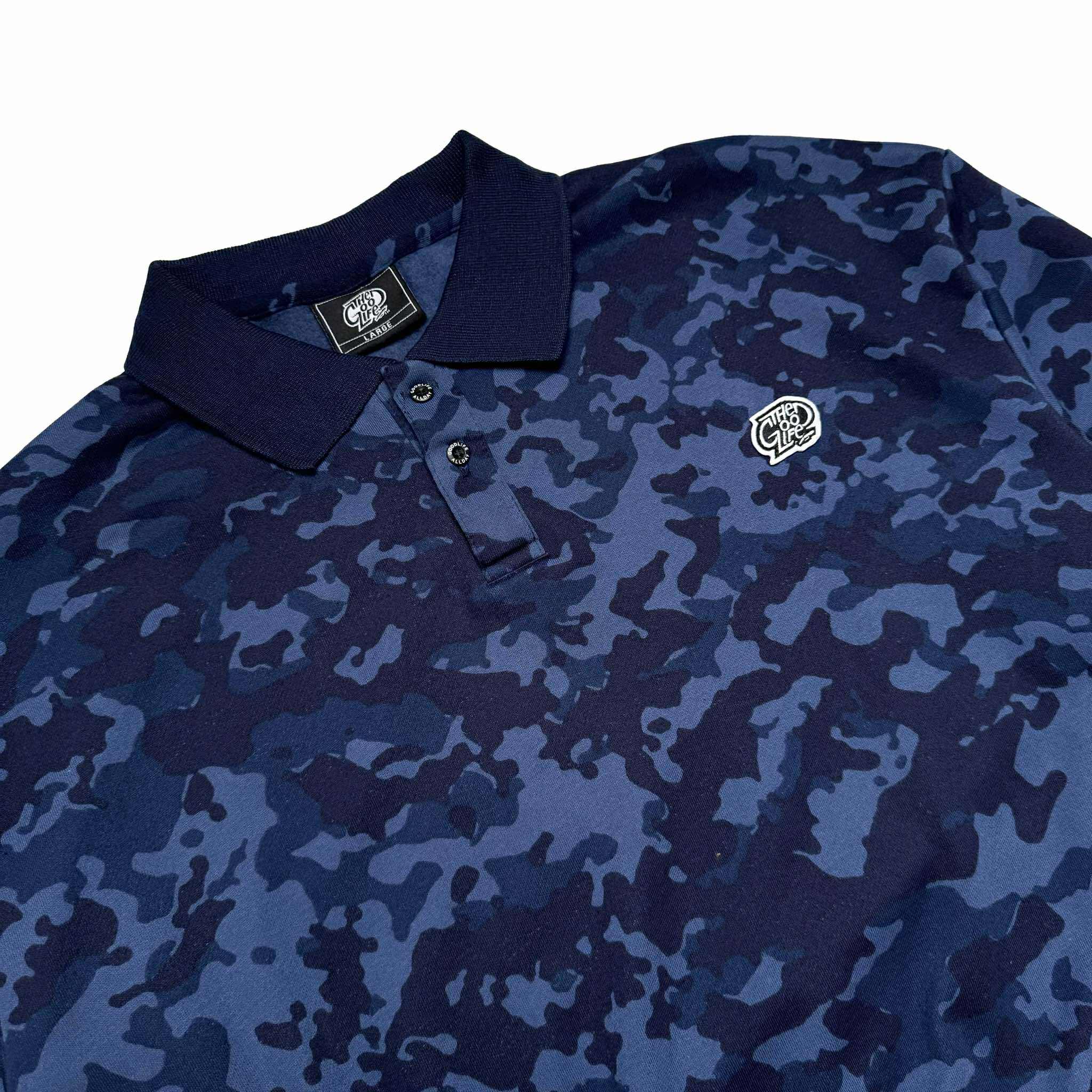 CAMOU (NAVY) POLO SWEATSHIRT