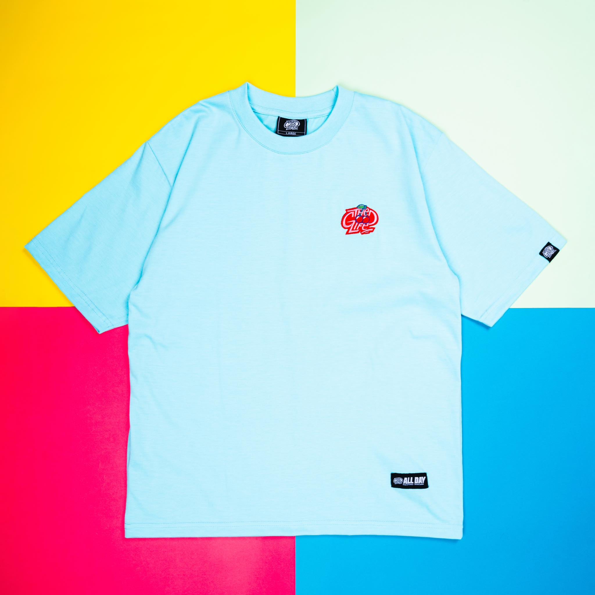 CHERRY (LIGHT AQUA) T-SHIRT