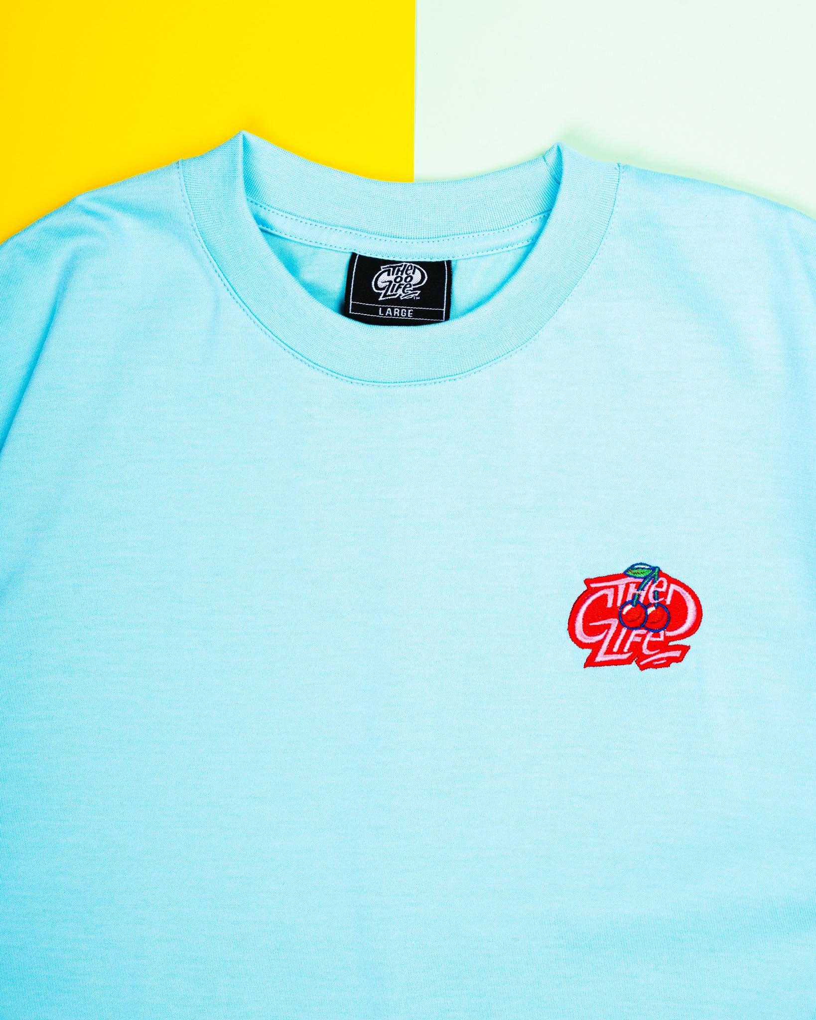 CHERRY (LIGHT AQUA) T-SHIRT
