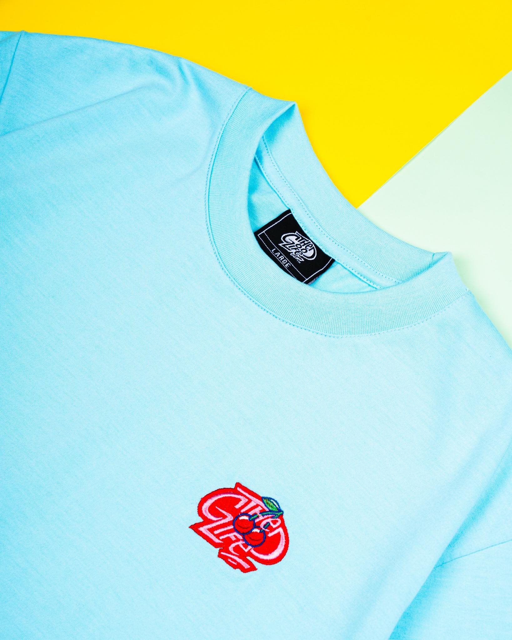 CHERRY (LIGHT AQUA) T-SHIRT