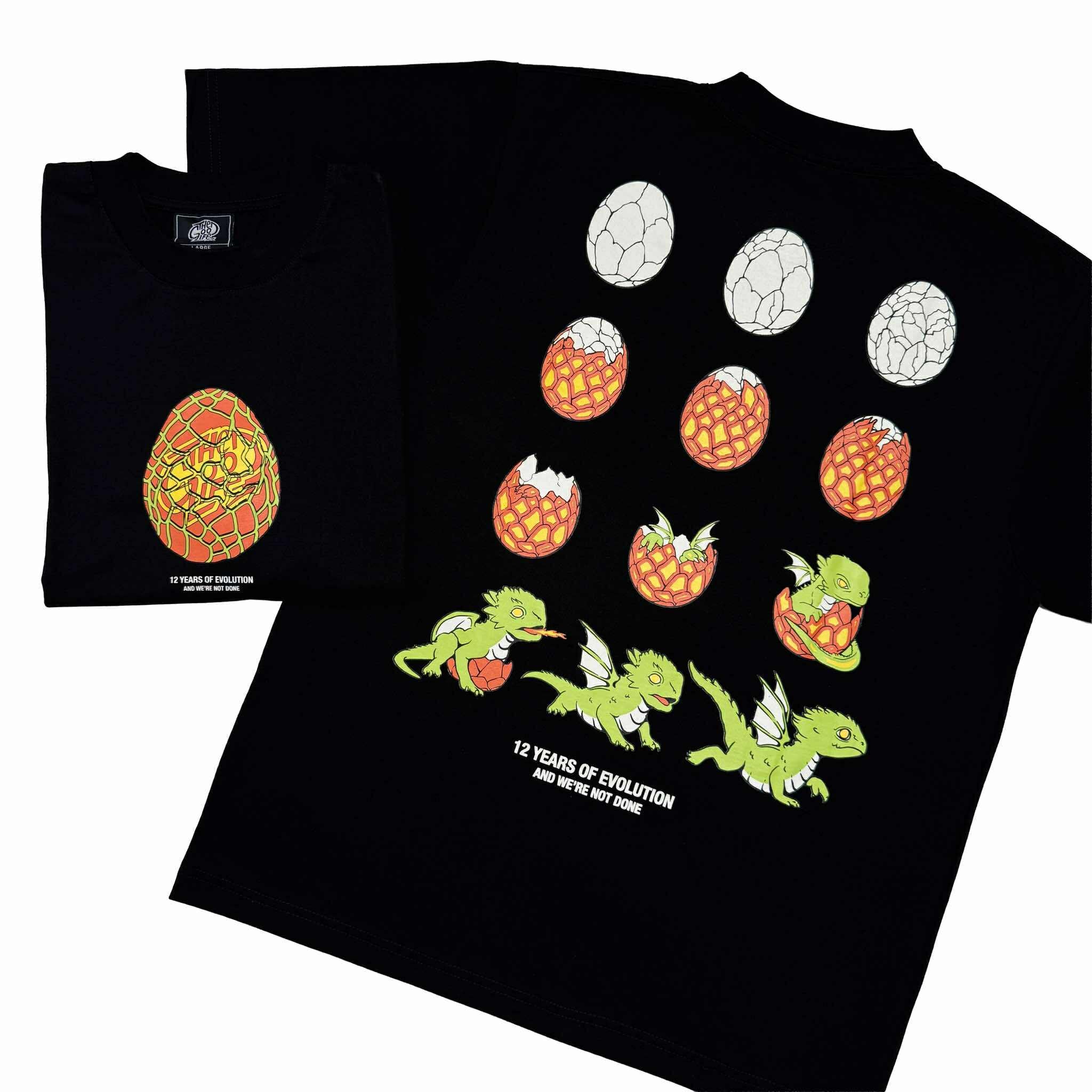 12 EVOLUTION (BLACK) T-SHIRT