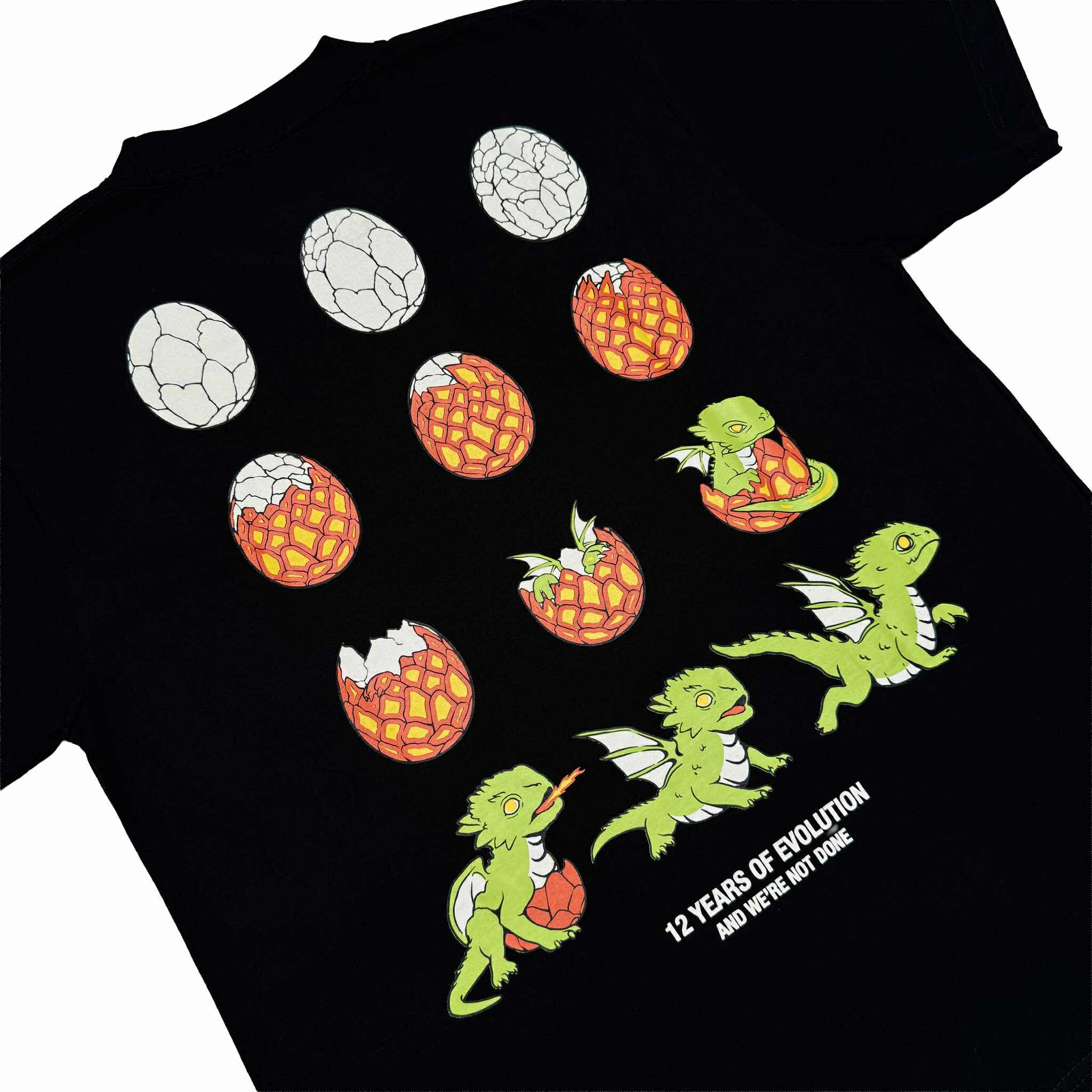 12 EVOLUTION (BLACK) T-SHIRT