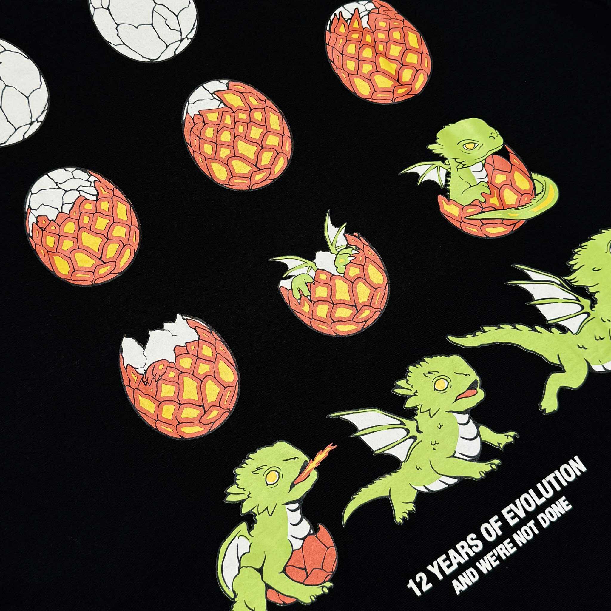 12 EVOLUTION (BLACK) T-SHIRT