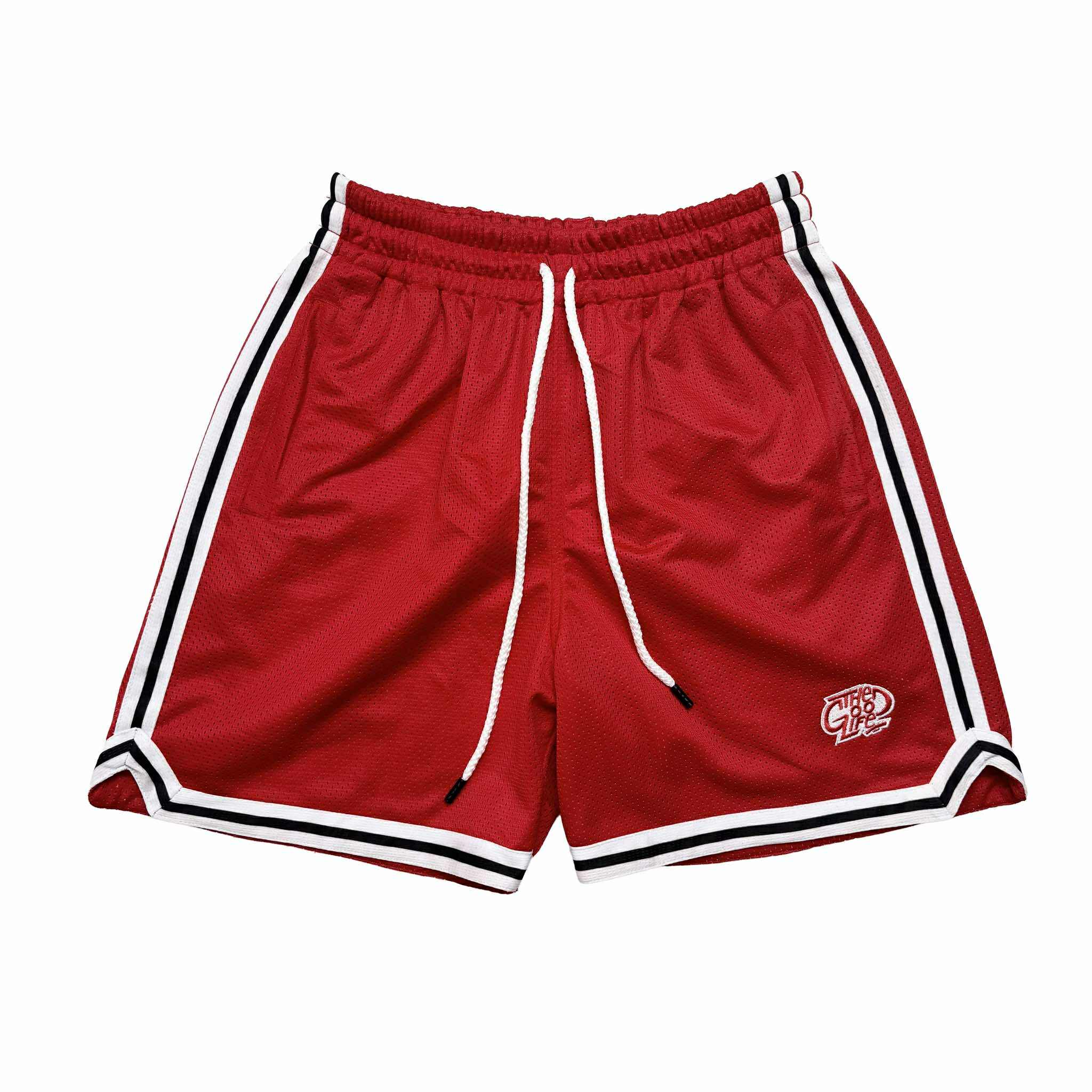 HOOPLINE (RED) MESH SHORTS