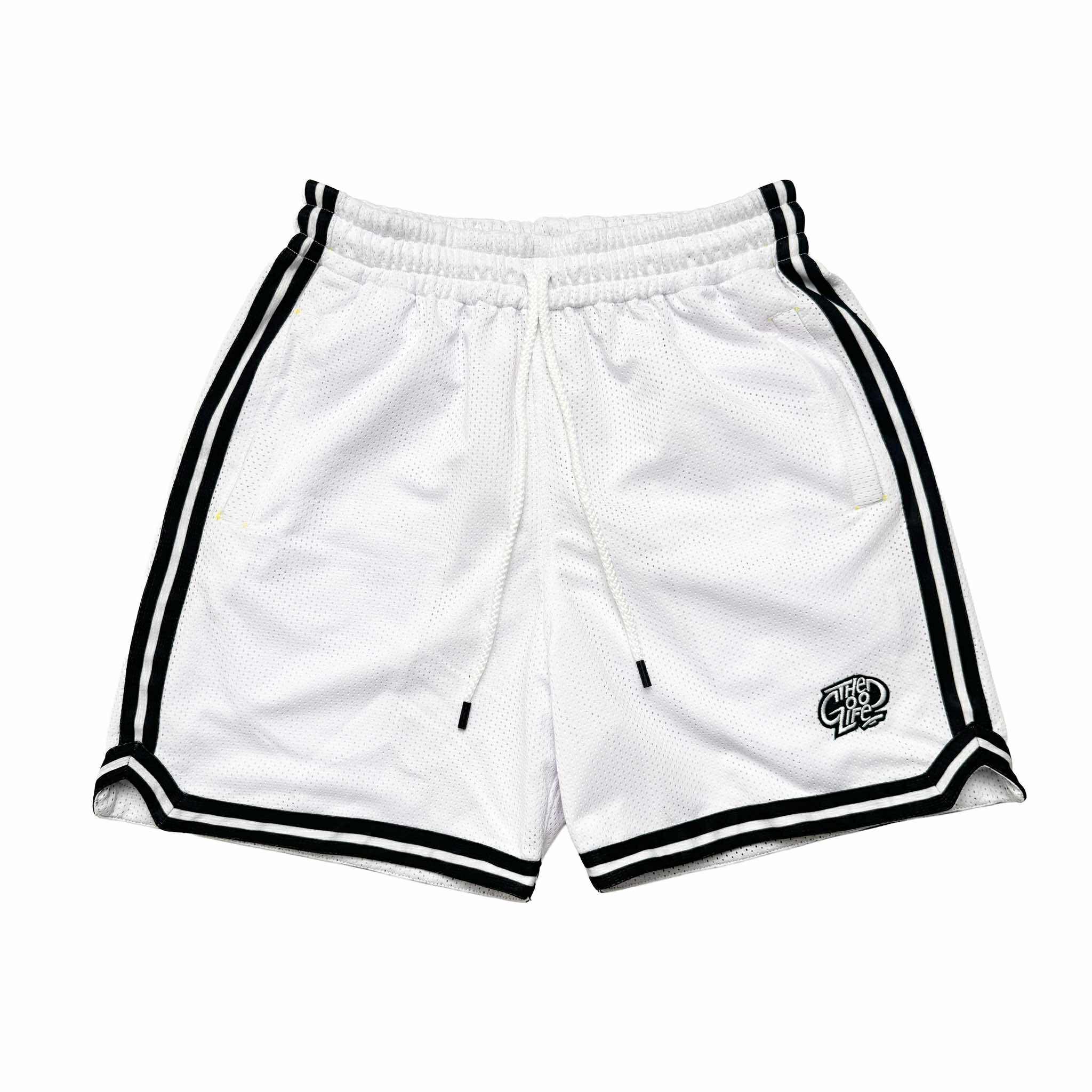 HOOPLINE (WHITE) MESH SHORTS