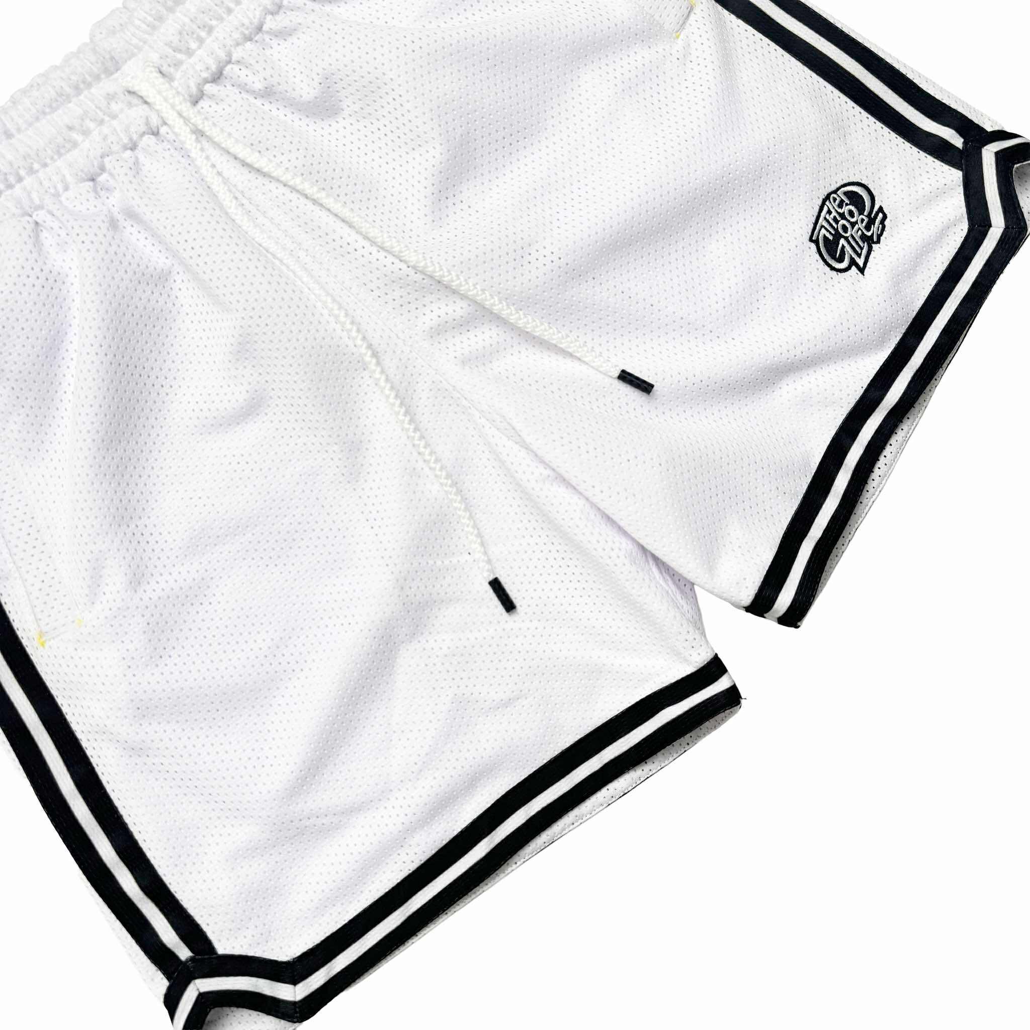 HOOPLINE (WHITE) MESH SHORTS
