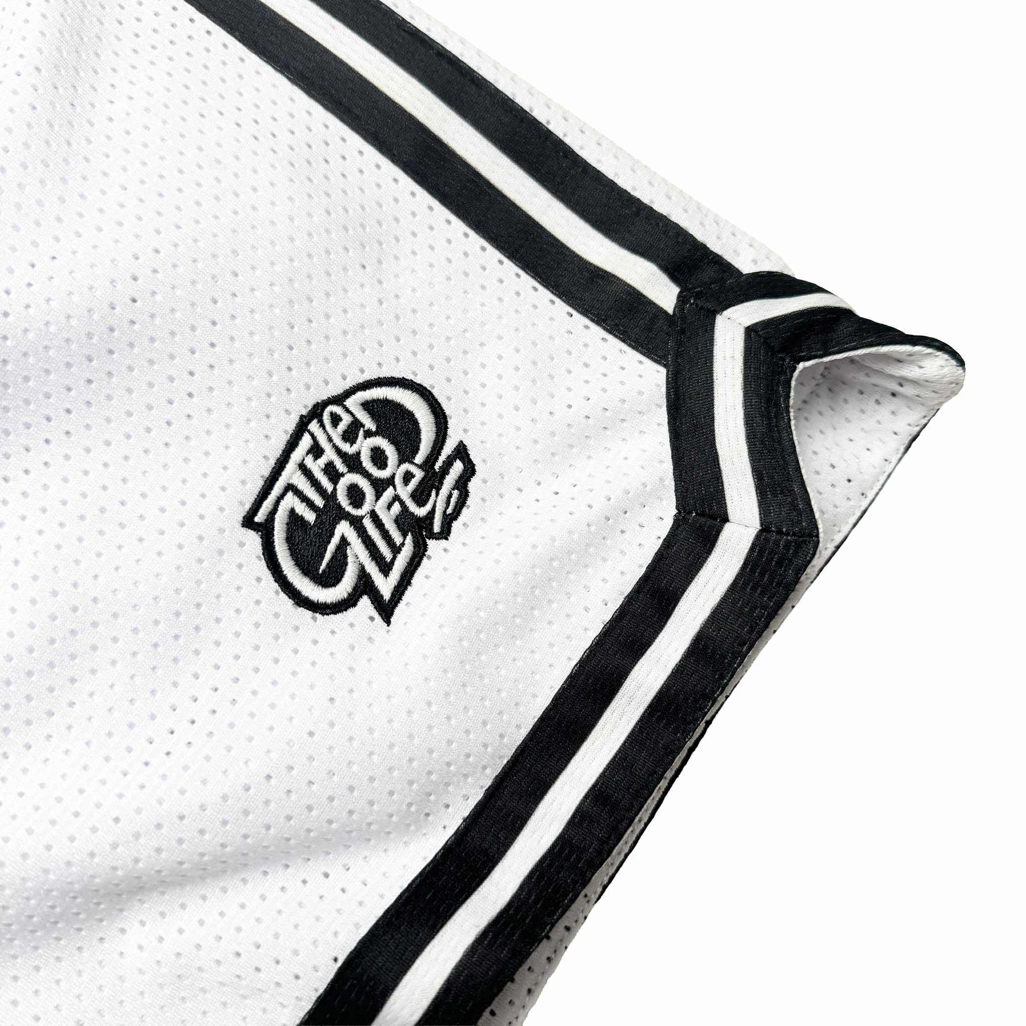 HOOPLINE (WHITE) MESH SHORTS