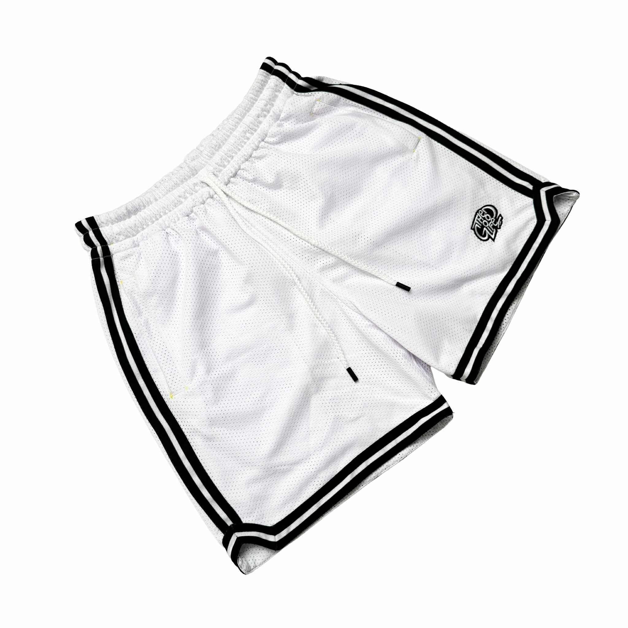 HOOPLINE (WHITE) MESH SHORTS