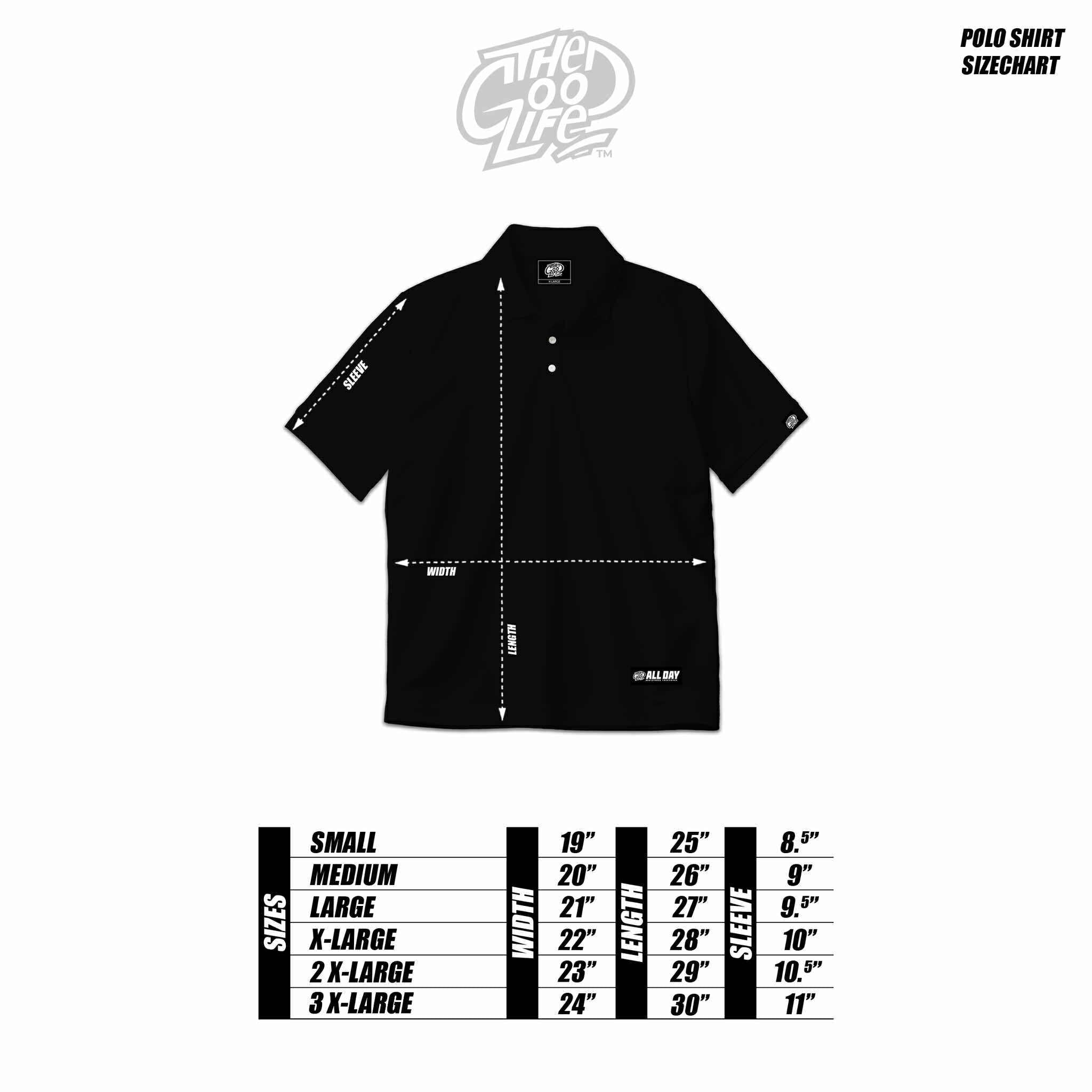 BIG STRIPES (BLACK/PURPLE) POLO SHIRT