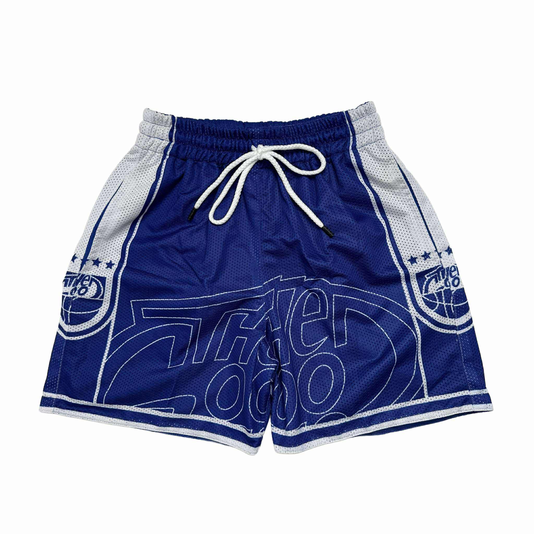 SPLIT LOGO (BLUE) MESH SHORTS