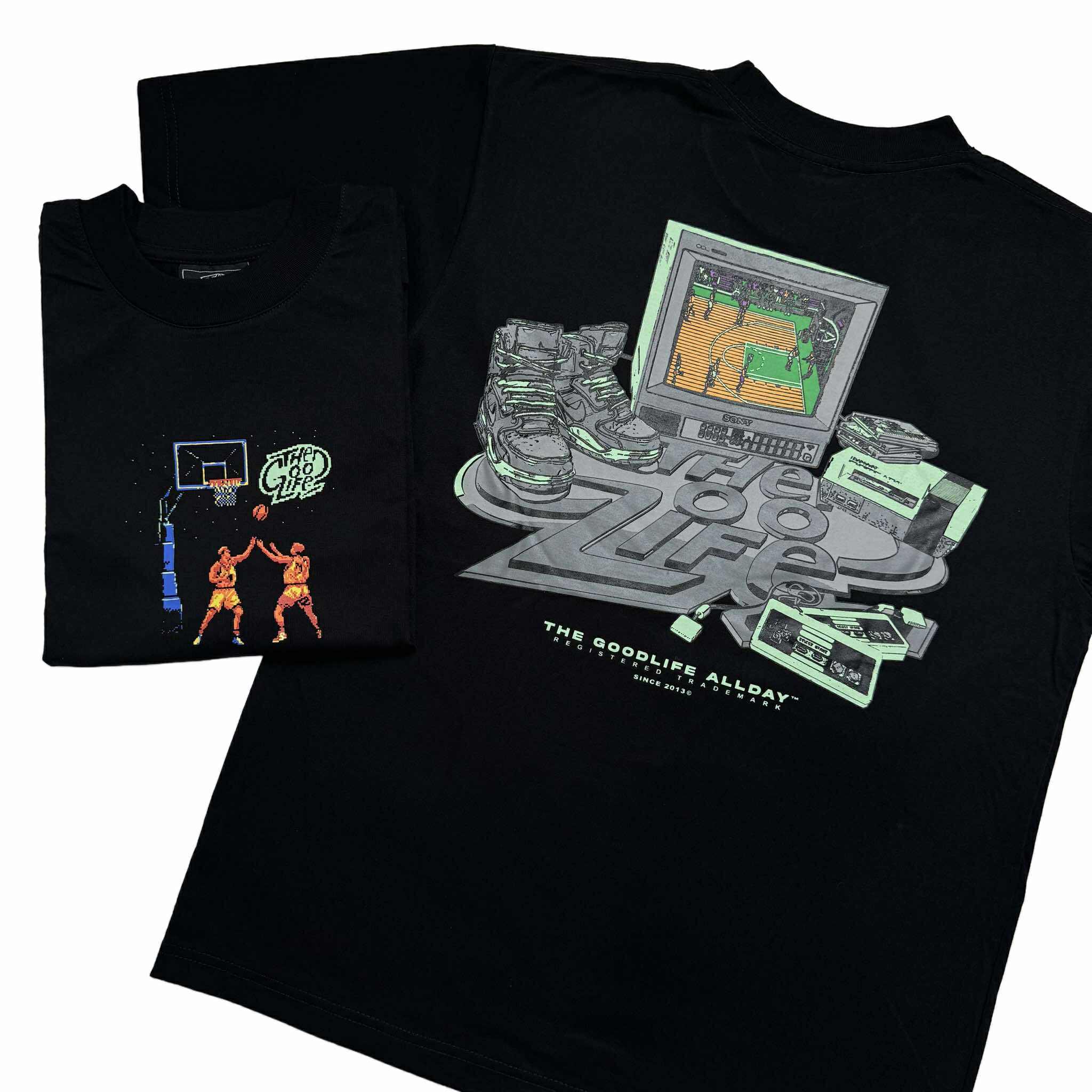 VINTAGE HOOPS (BLACK) T-SHIRT