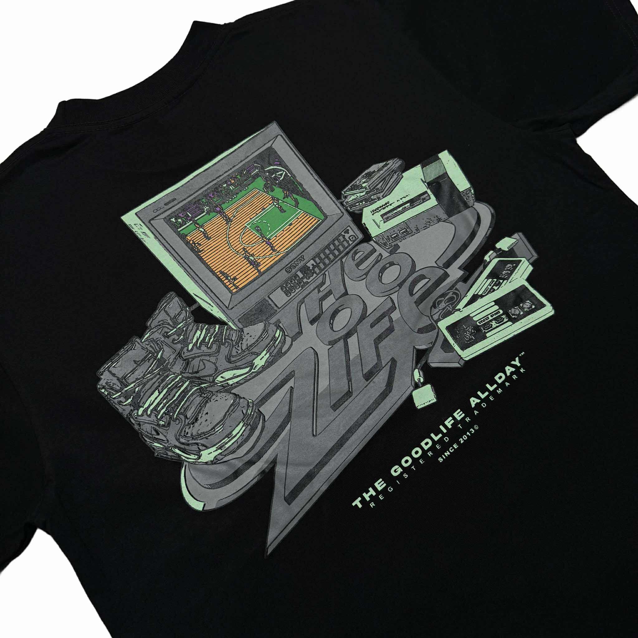 VINTAGE HOOPS (BLACK) T-SHIRT