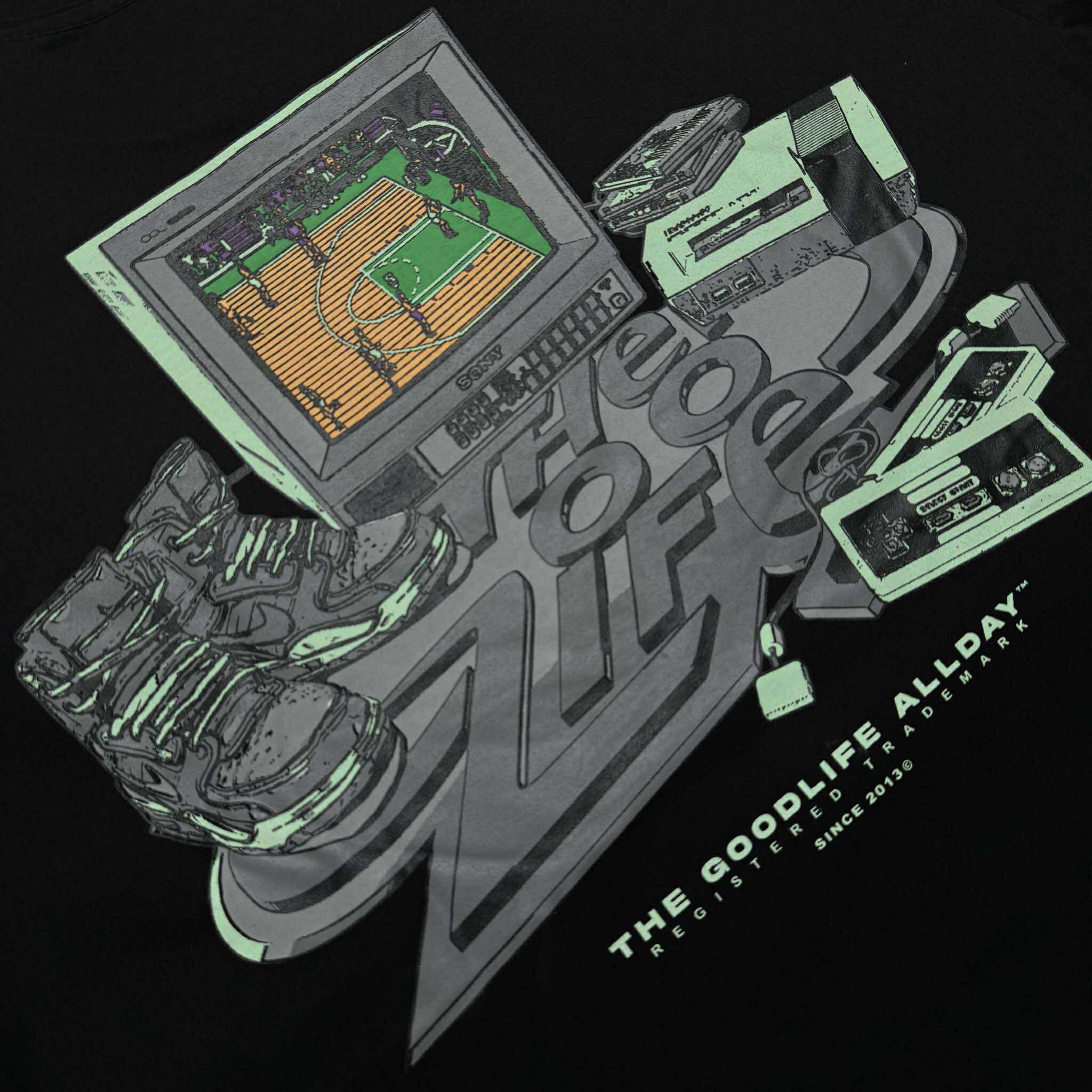 VINTAGE HOOPS (BLACK) T-SHIRT