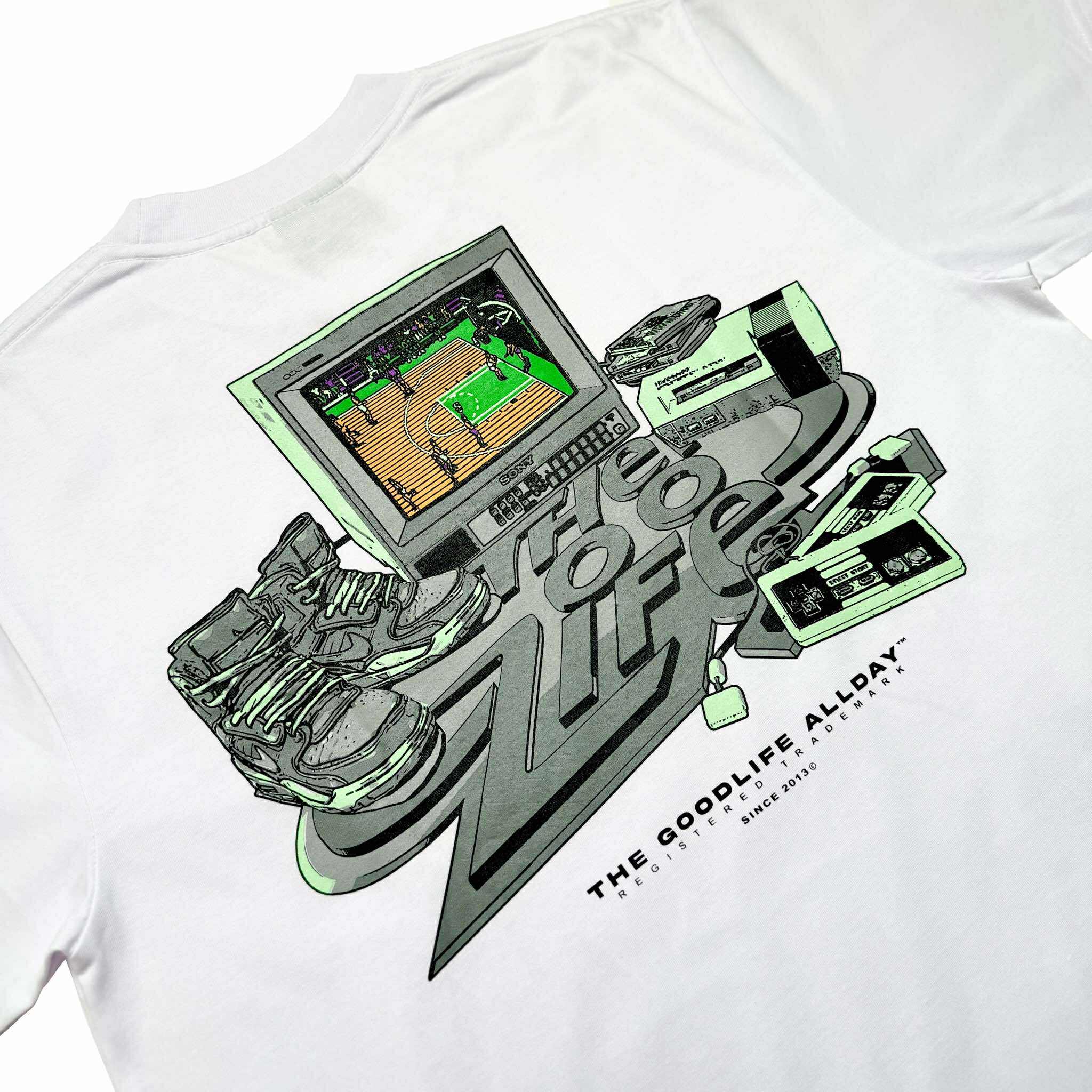 VINTAGE HOOPS (WHITE) T-SHIRT