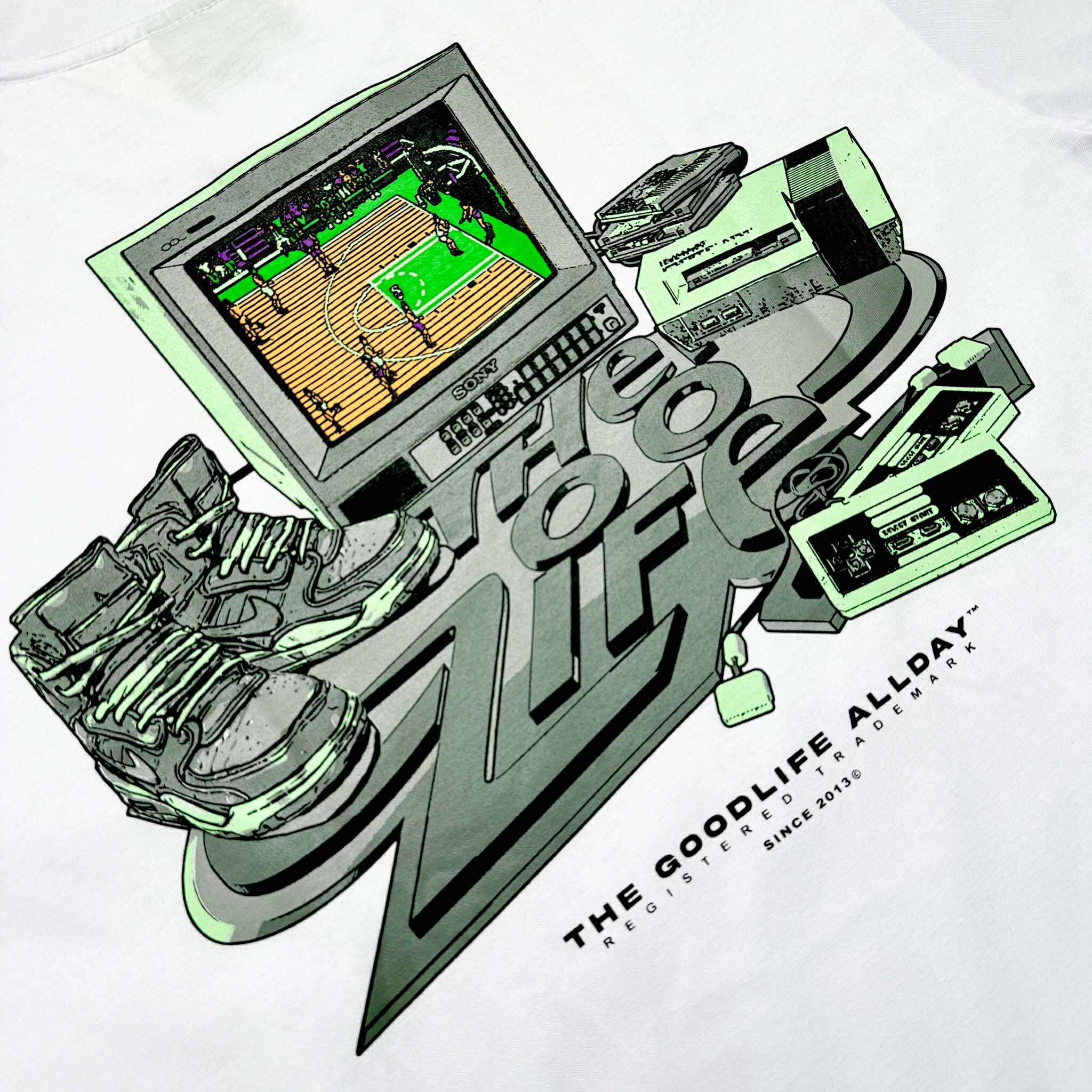 VINTAGE HOOPS (WHITE) T-SHIRT