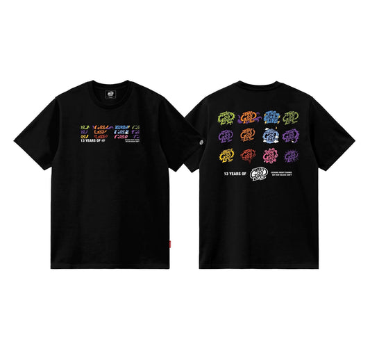 13 LOGO'S (BLACK) T-SHIRT