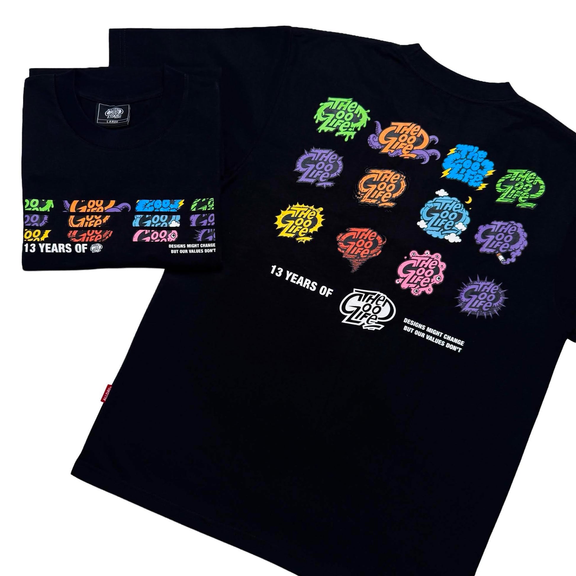 13 LOGO'S (BLACK) T-SHIRT