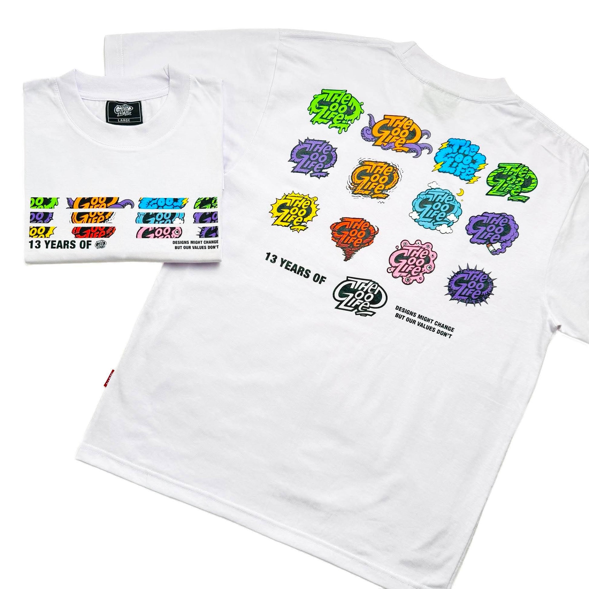 13 LOGO'S (WHITE) T-SHIRT