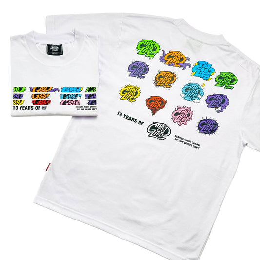 13 LOGO'S (WHITE) T-SHIRT