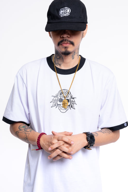 SKULL (RINGER) T-SHIRT