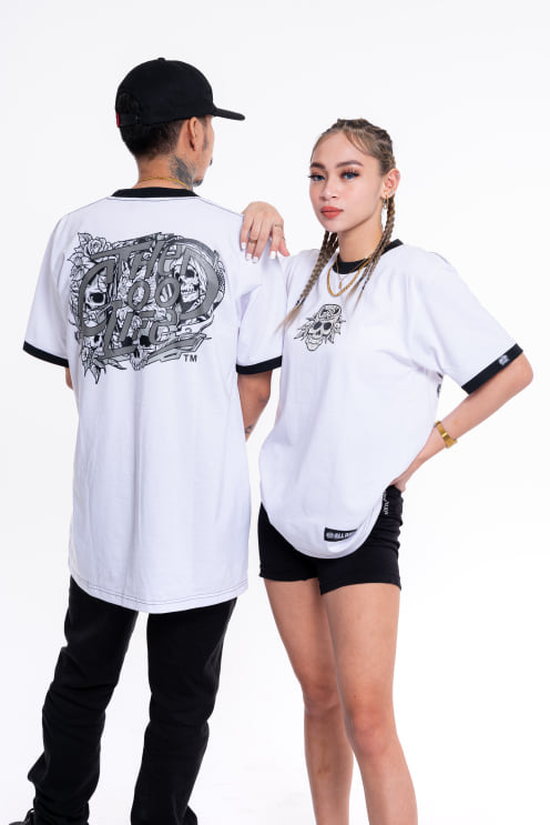 SKULL (RINGER) T-SHIRT