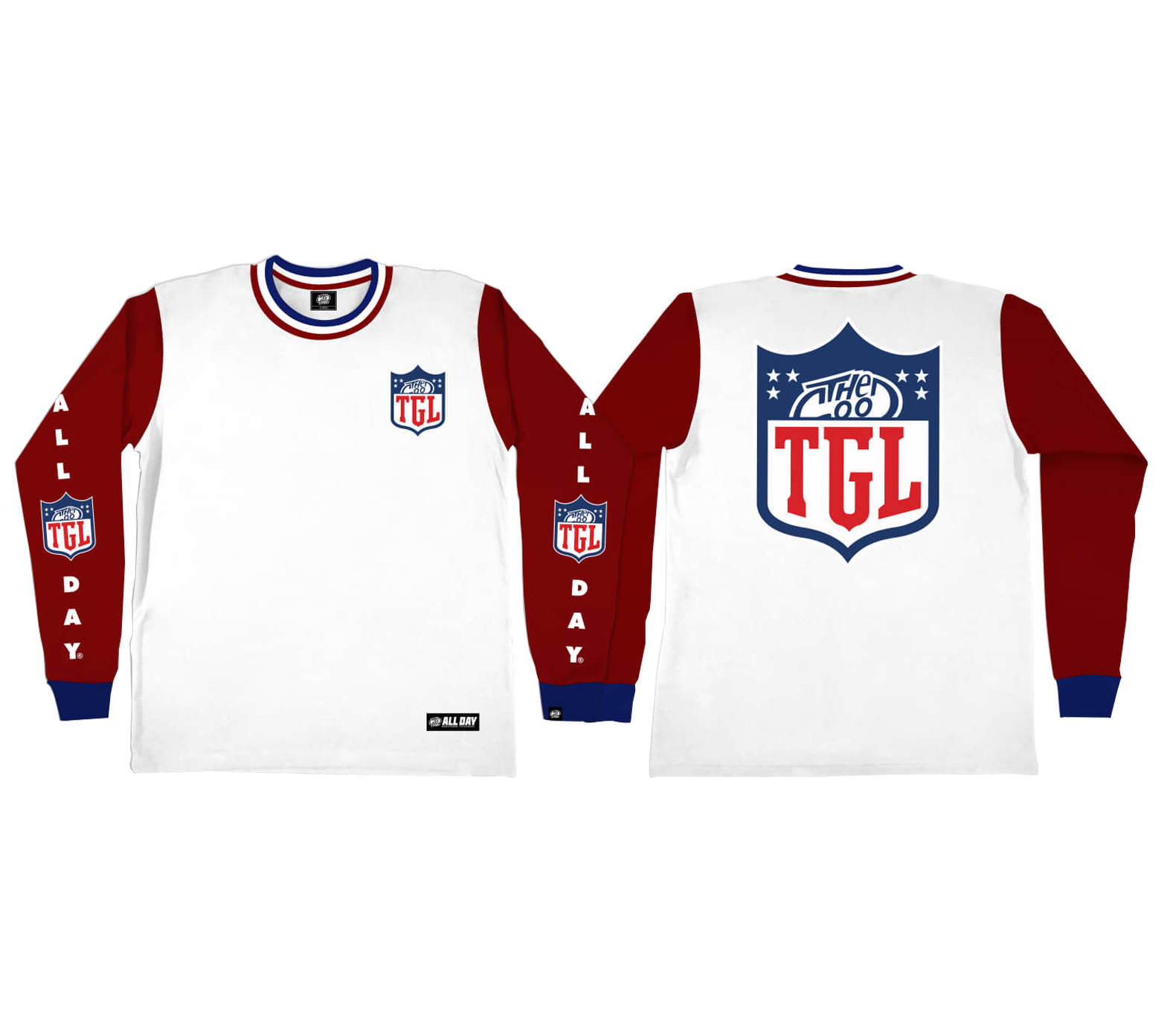 TGL (RED/WHITE) CREWNECK