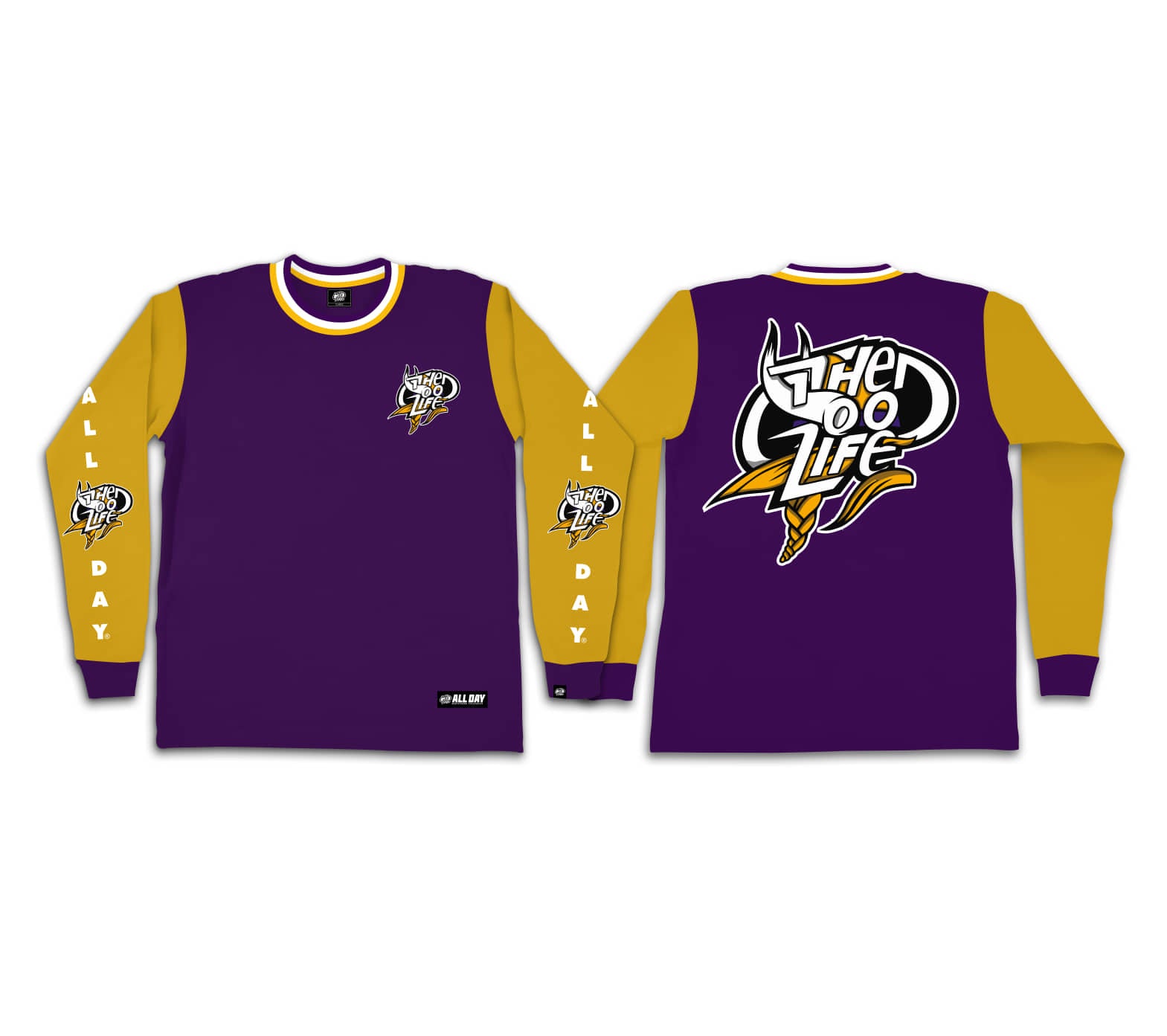 VIKINGS (PURPLE/YELLOW) CREWNECK