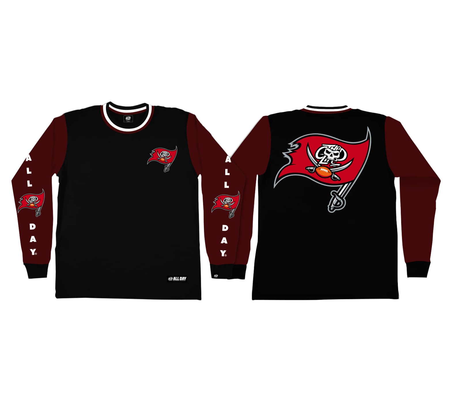 PIRATES (MAROON/BLACK) CREWNECK