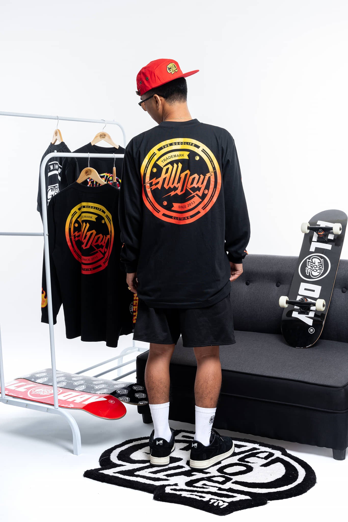 FIRE WHEELS (BLACK) CREWNECK