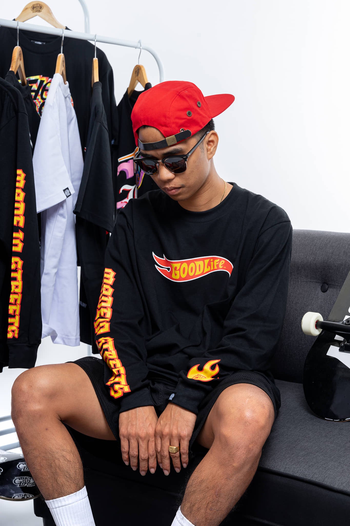 FIRE WHEELS (BLACK) CREWNECK