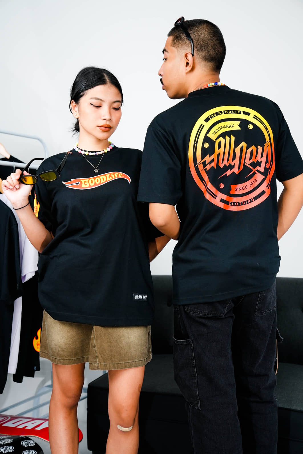 FIRE WHEELS (BLACK) T-SHIRT