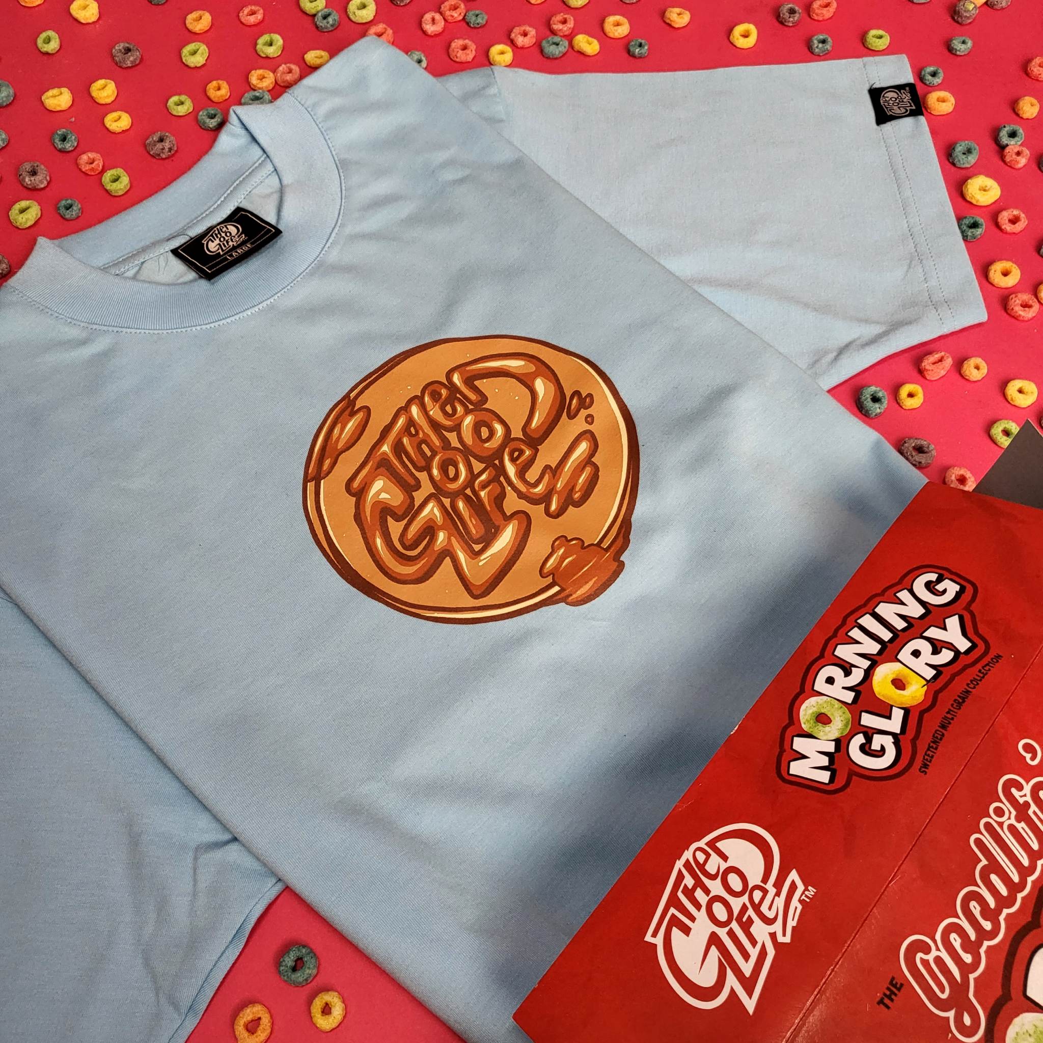 PANCAKE (POWDER BLUE) T-SHIRT