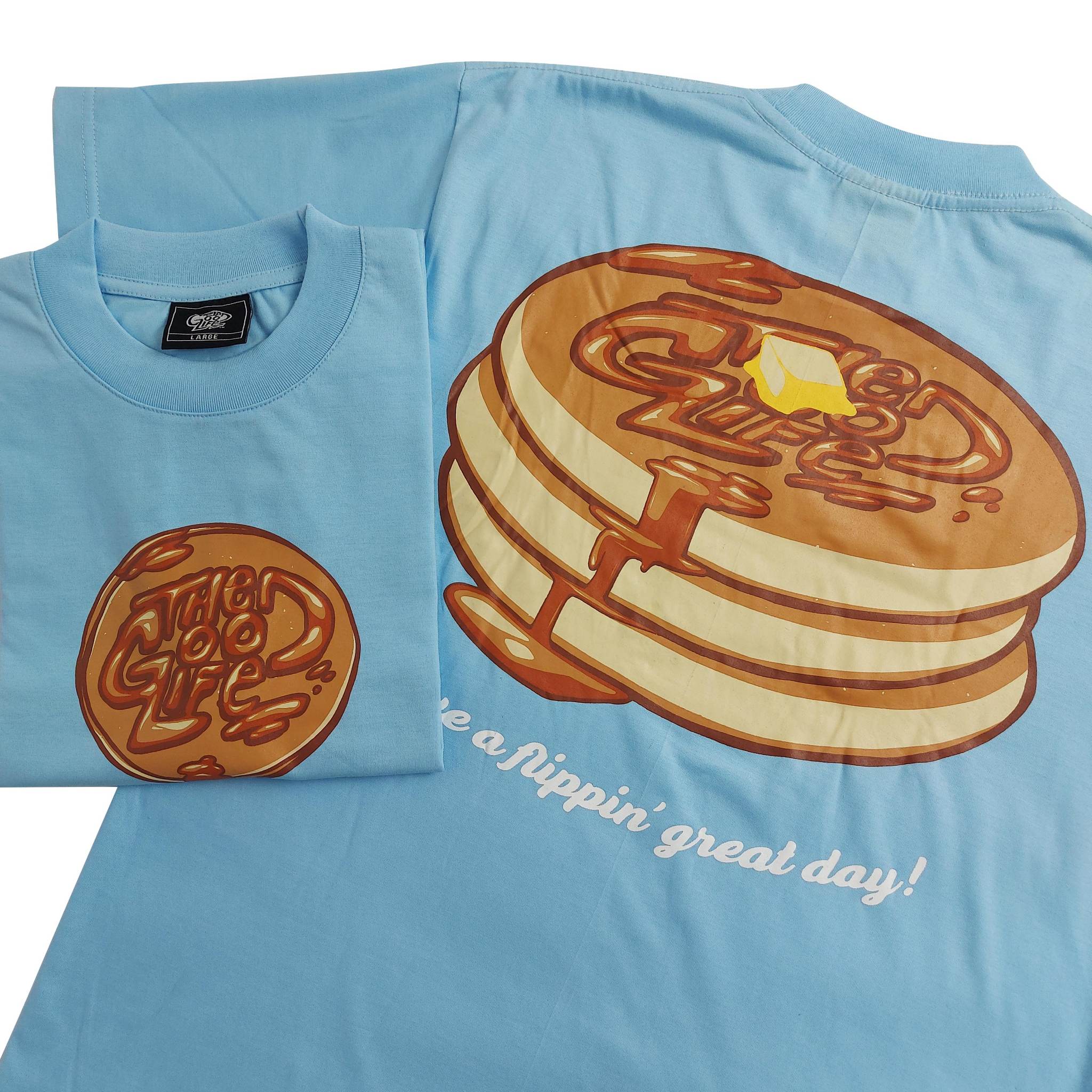 PANCAKE (POWDER BLUE) T-SHIRT