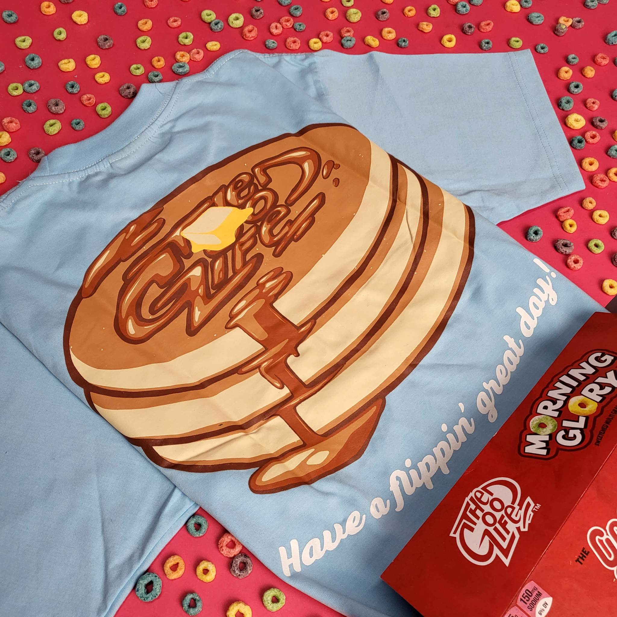 PANCAKE (POWDER BLUE) T-SHIRT