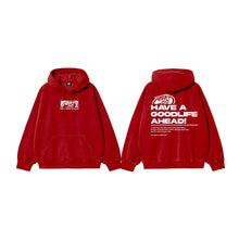 GREETINGS (RED) HOODIE