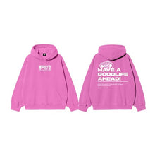 GREETINGS (LIGHT PINK) HOODIE