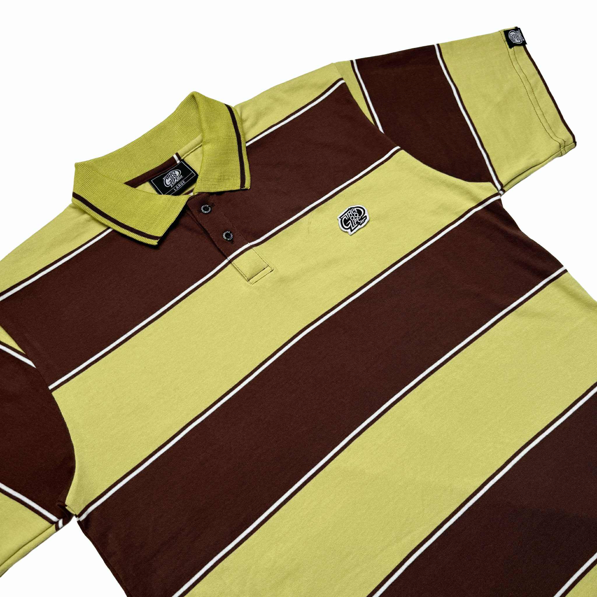 "AVOCADO" TWIN STRAND (A.GREEN/C.BROWN) POLO SHIRT