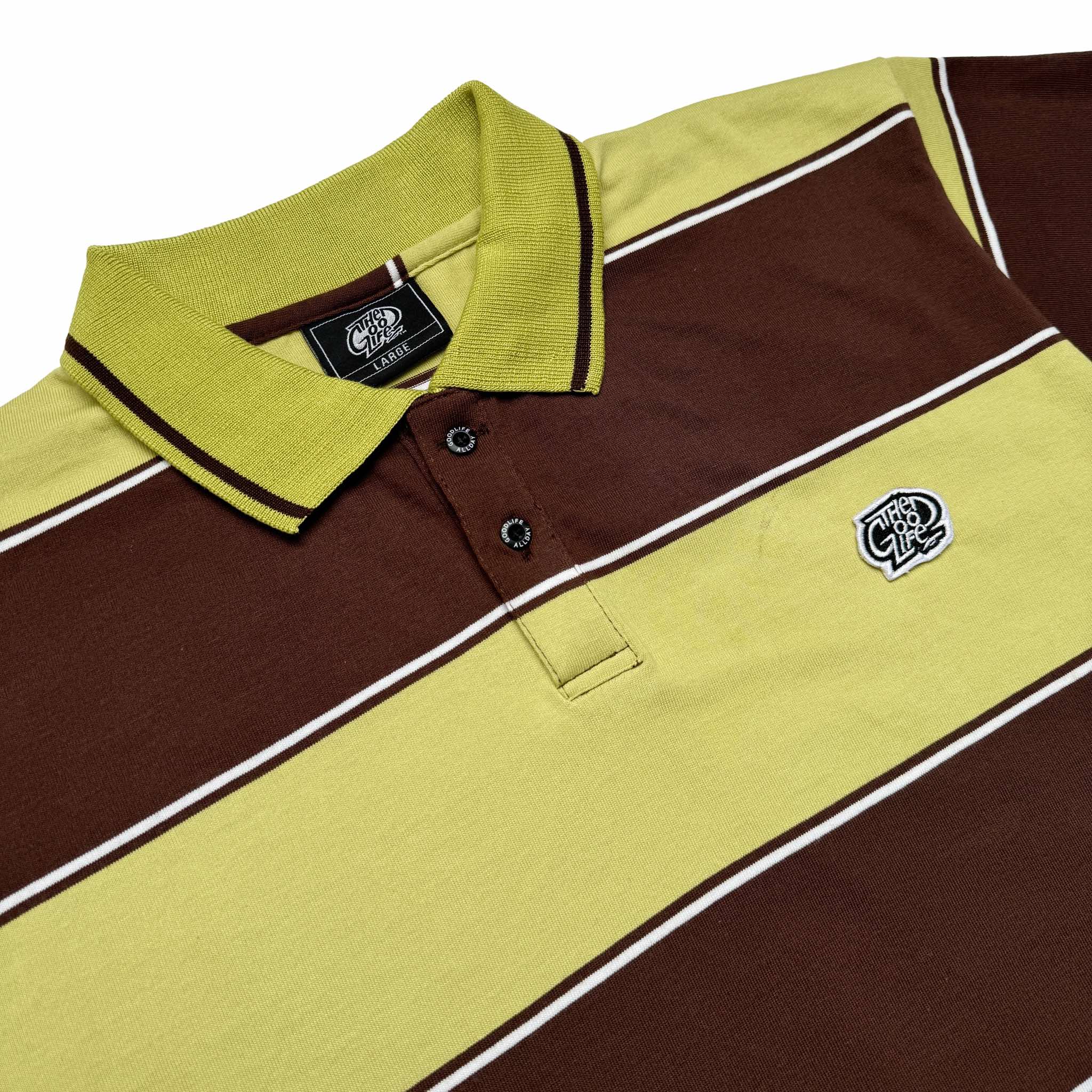 "AVOCADO" TWIN STRAND (A.GREEN/C.BROWN) POLO SHIRT