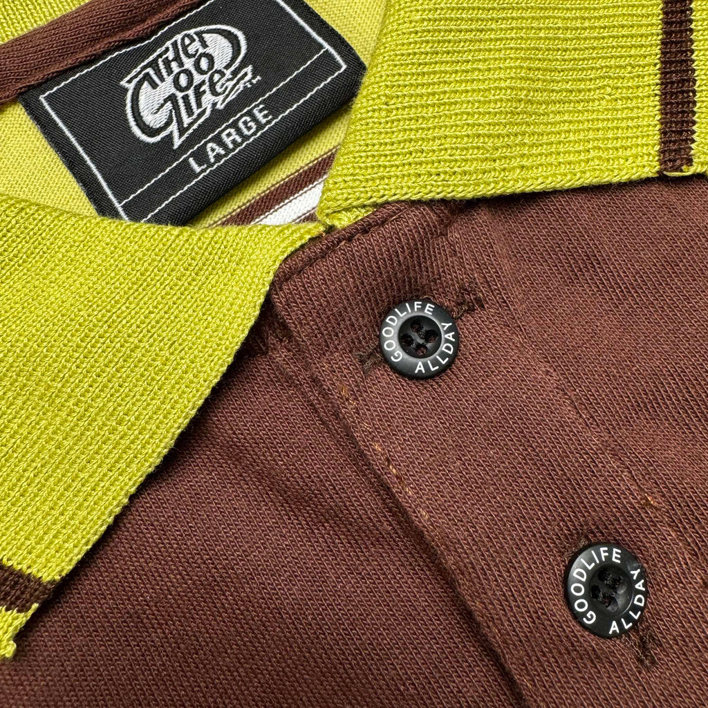 "AVOCADO" TWIN STRAND (A.GREEN/C.BROWN) POLO SHIRT