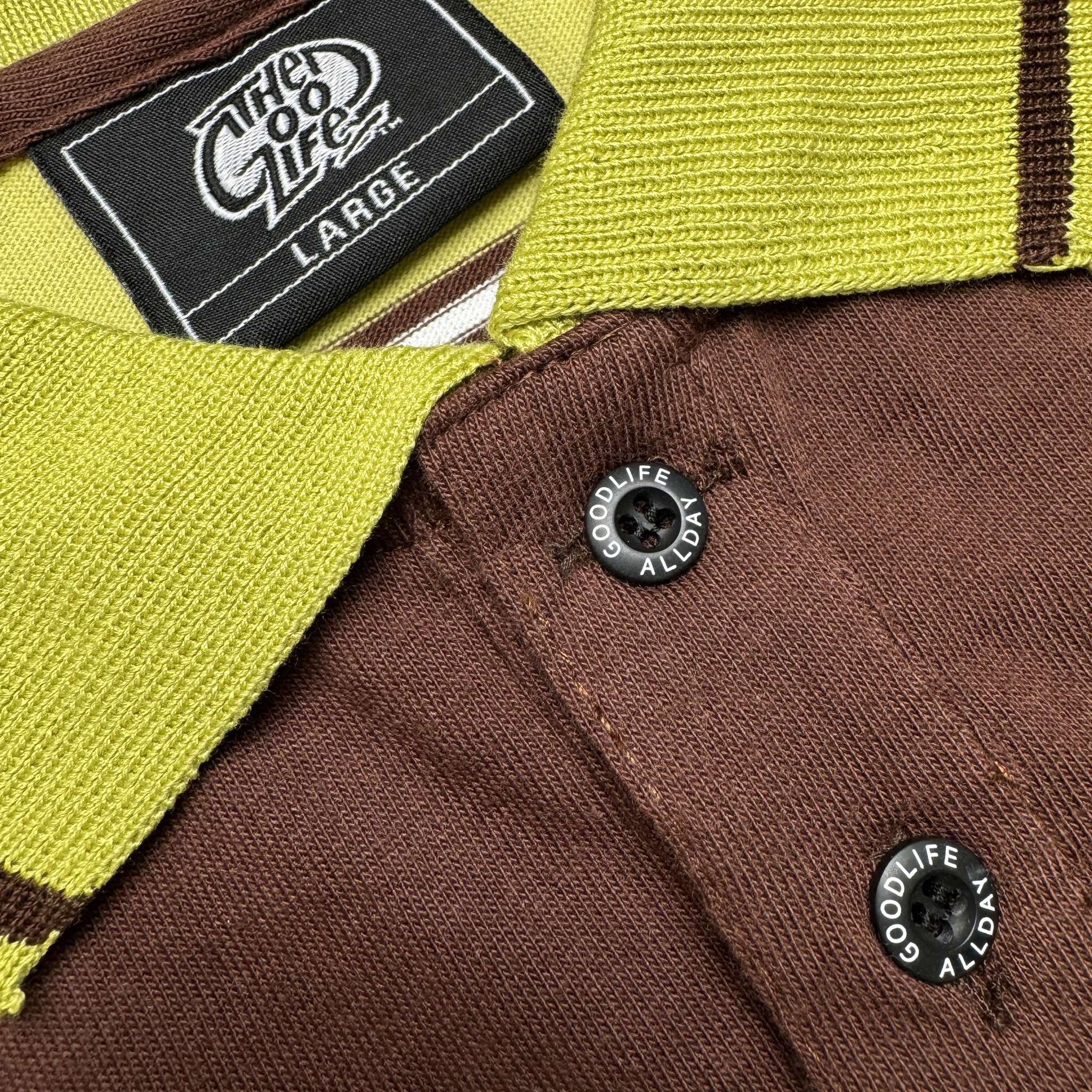 "AVOCADO" TWIN STRAND (A.GREEN/C.BROWN) POLO SHIRT