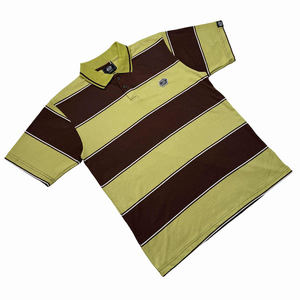 "AVOCADO" TWIN STRAND (A.GREEN/C.BROWN) POLO SHIRT