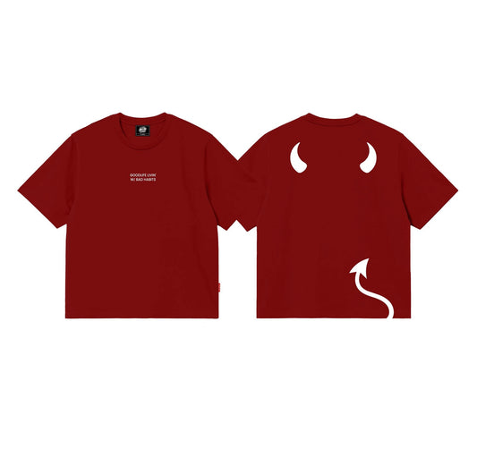 BAD HABITS (RED) T-SHIRT